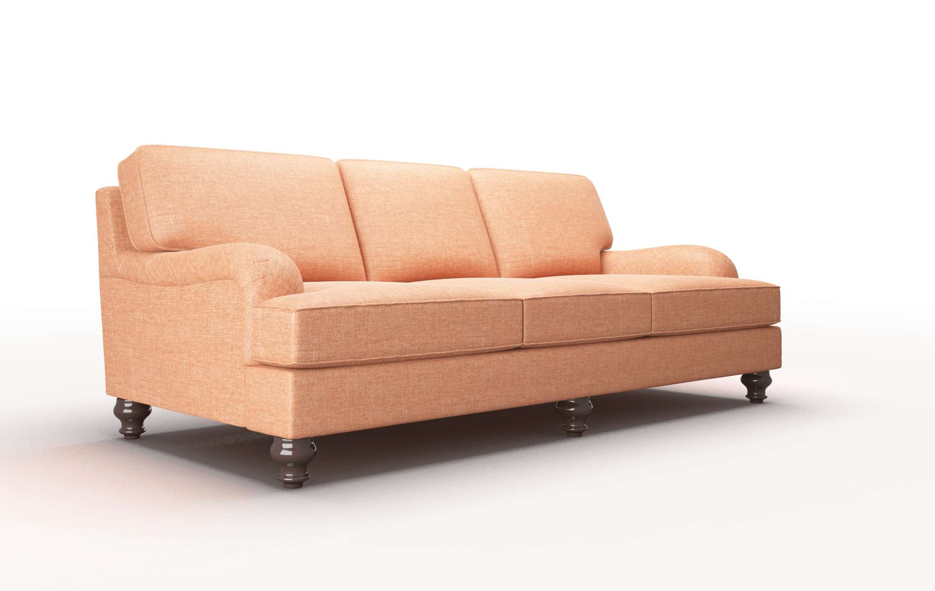 Hamilton Hepburn Appricot Sofa espresso legs 2