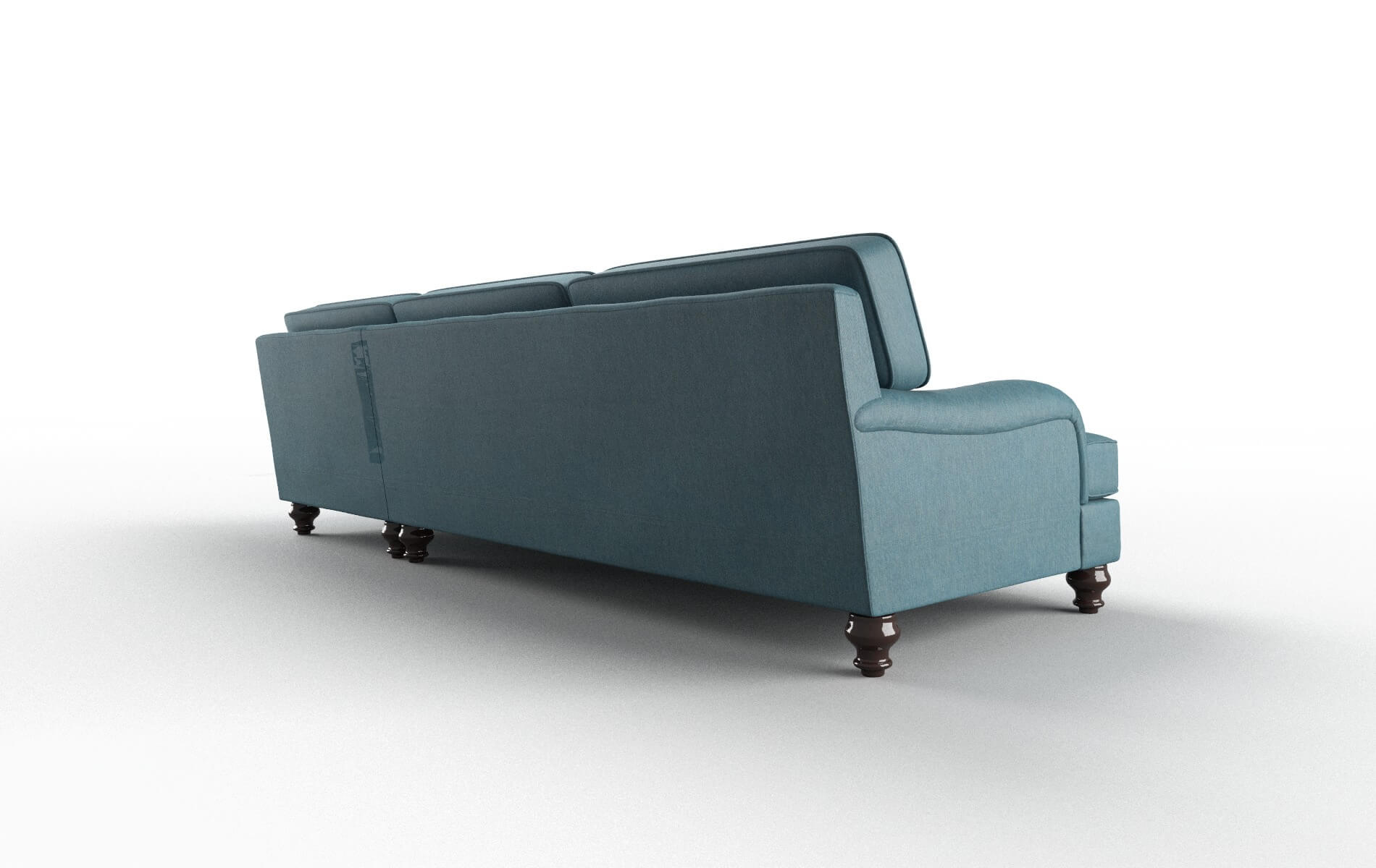 Hamilton Hepburn Teal Panel espresso legs 5