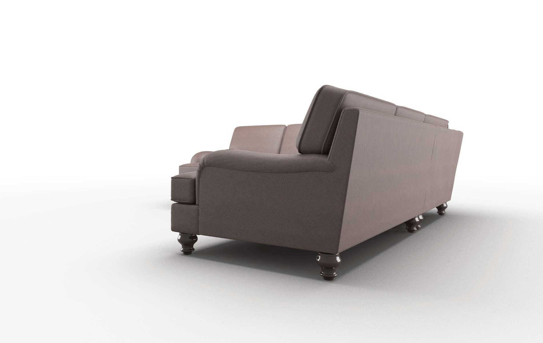 Hamilton Insight Cafe Sectional espresso legs 4