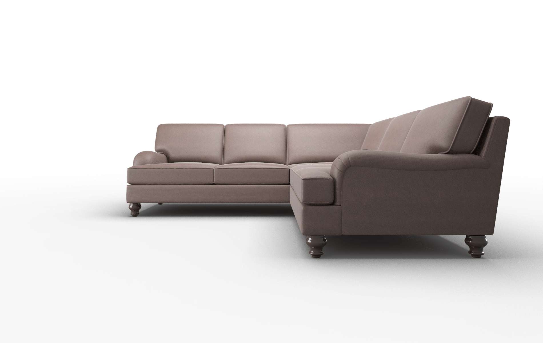 Hamilton Insight Cafe Sectional espresso legs 5