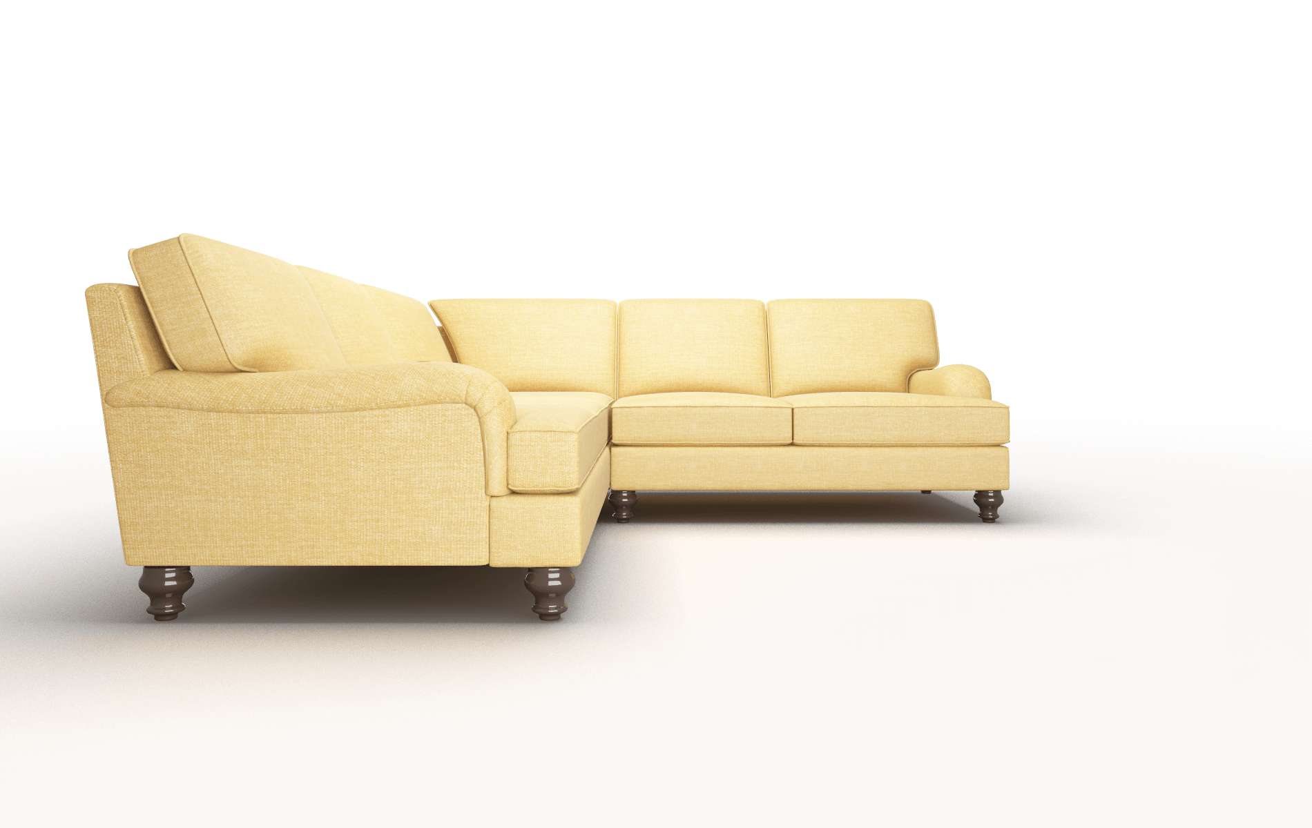 Hamilton Insight Citronella Sectional espresso legs 2
