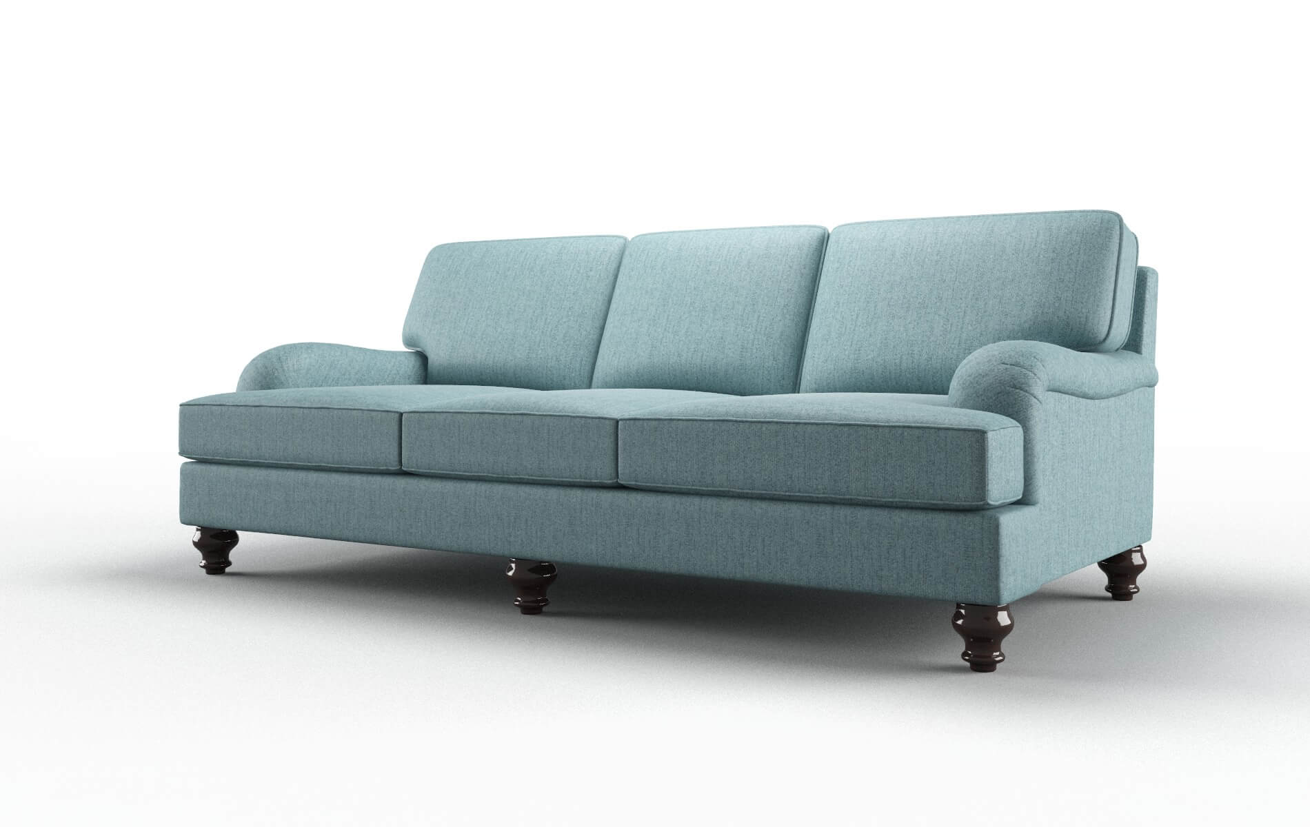 Hamilton Insight Peacock Sofa espresso legs 4