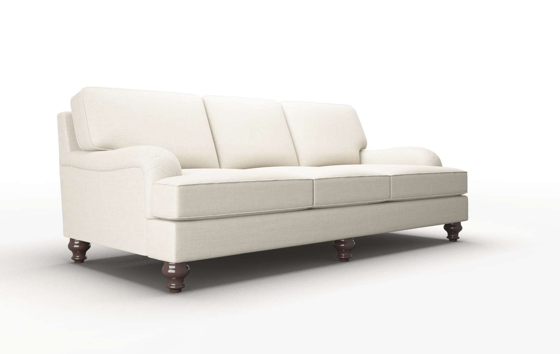 Hamilton Keylargo Almond Sofa espresso legs 2