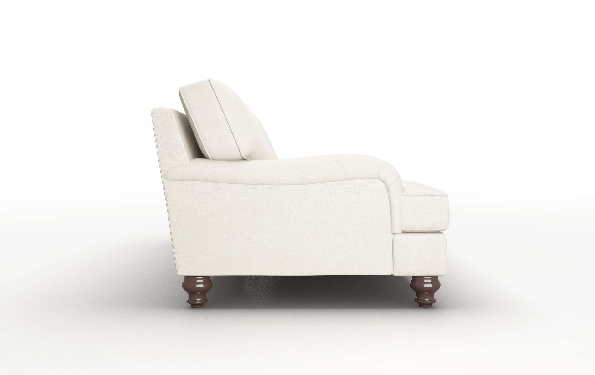 Hamilton Keylargo Almond Sofa espresso legs 3