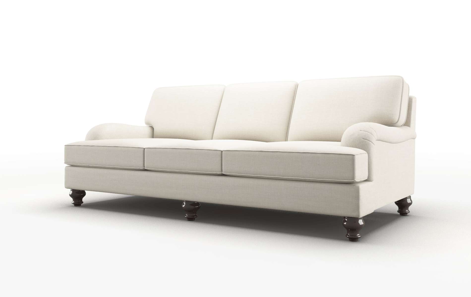Hamilton Keylargo Almond Sofa espresso legs 4