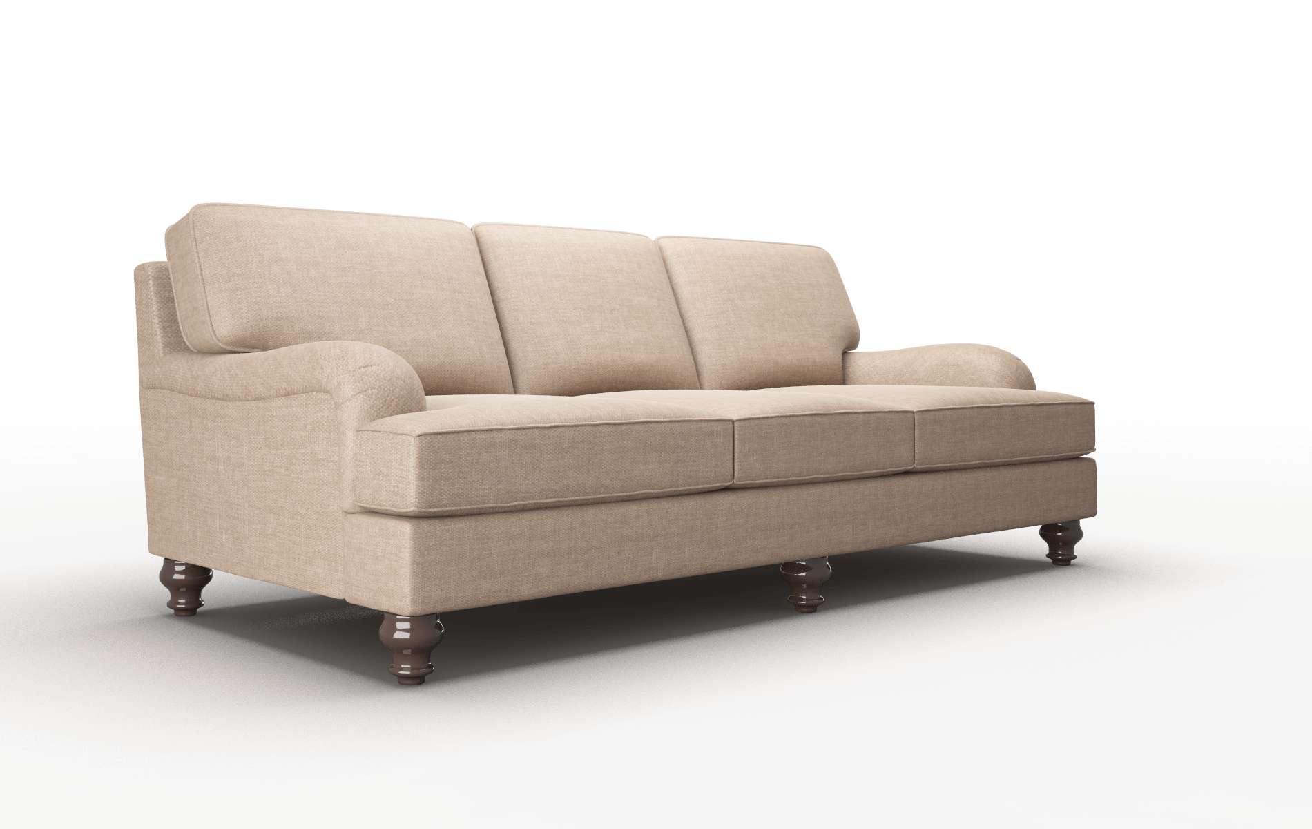 Hamilton Keylargo Mink Sofa espresso legs 2
