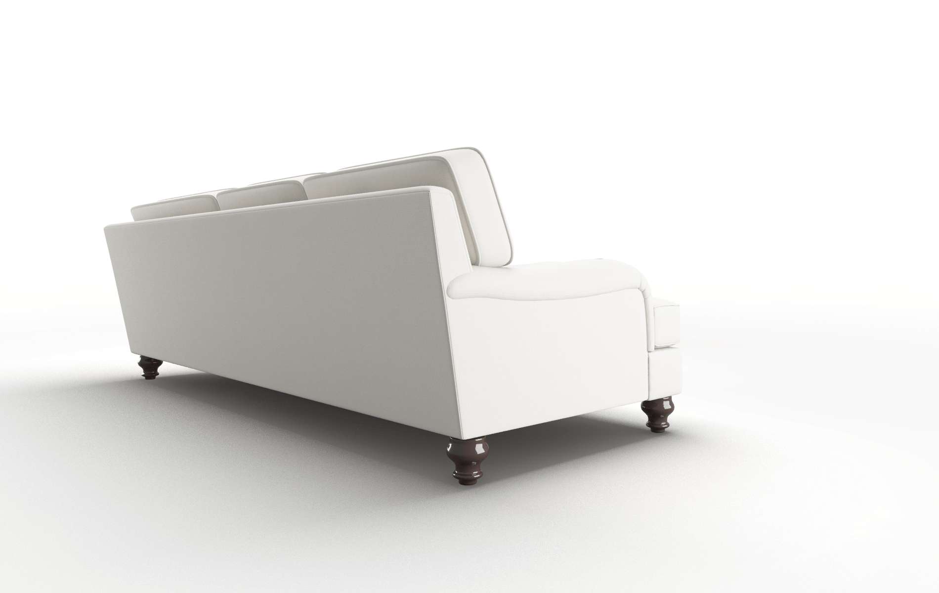 Hamilton Keylargo Oatmeal Sectional espresso legs 3