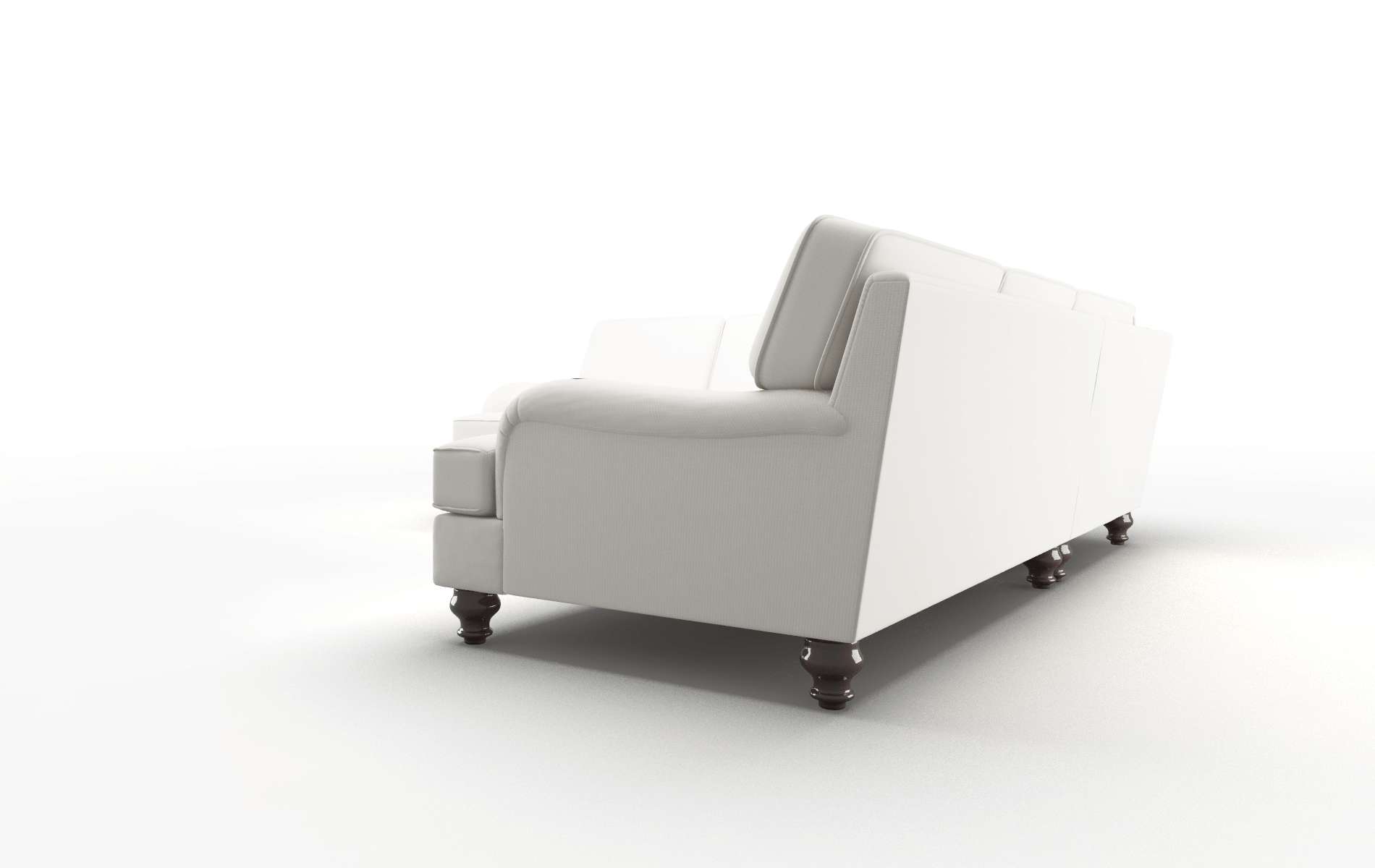 Hamilton Keylargo Oatmeal Sectional espresso legs 4