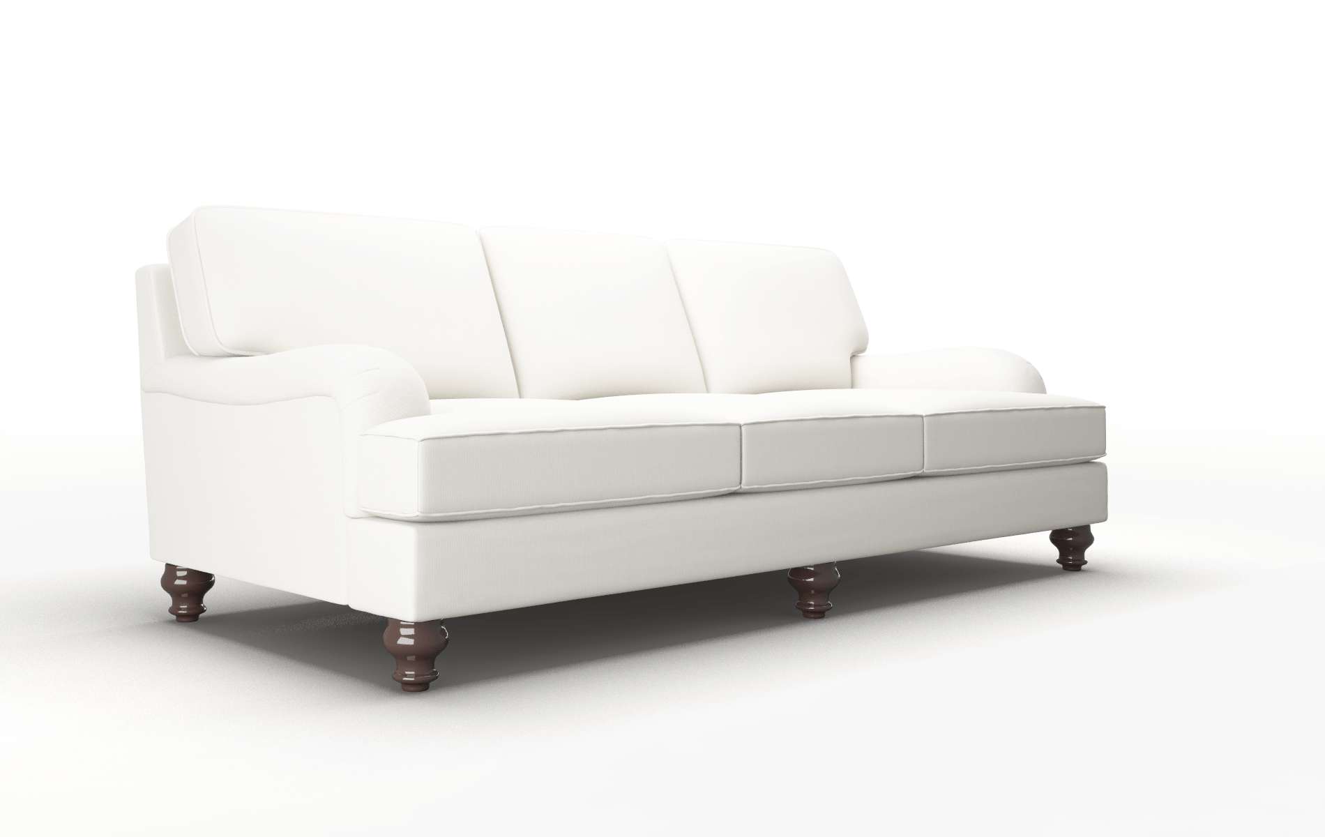 Hamilton Keylargo Oatmeal Sofa espresso legs 2