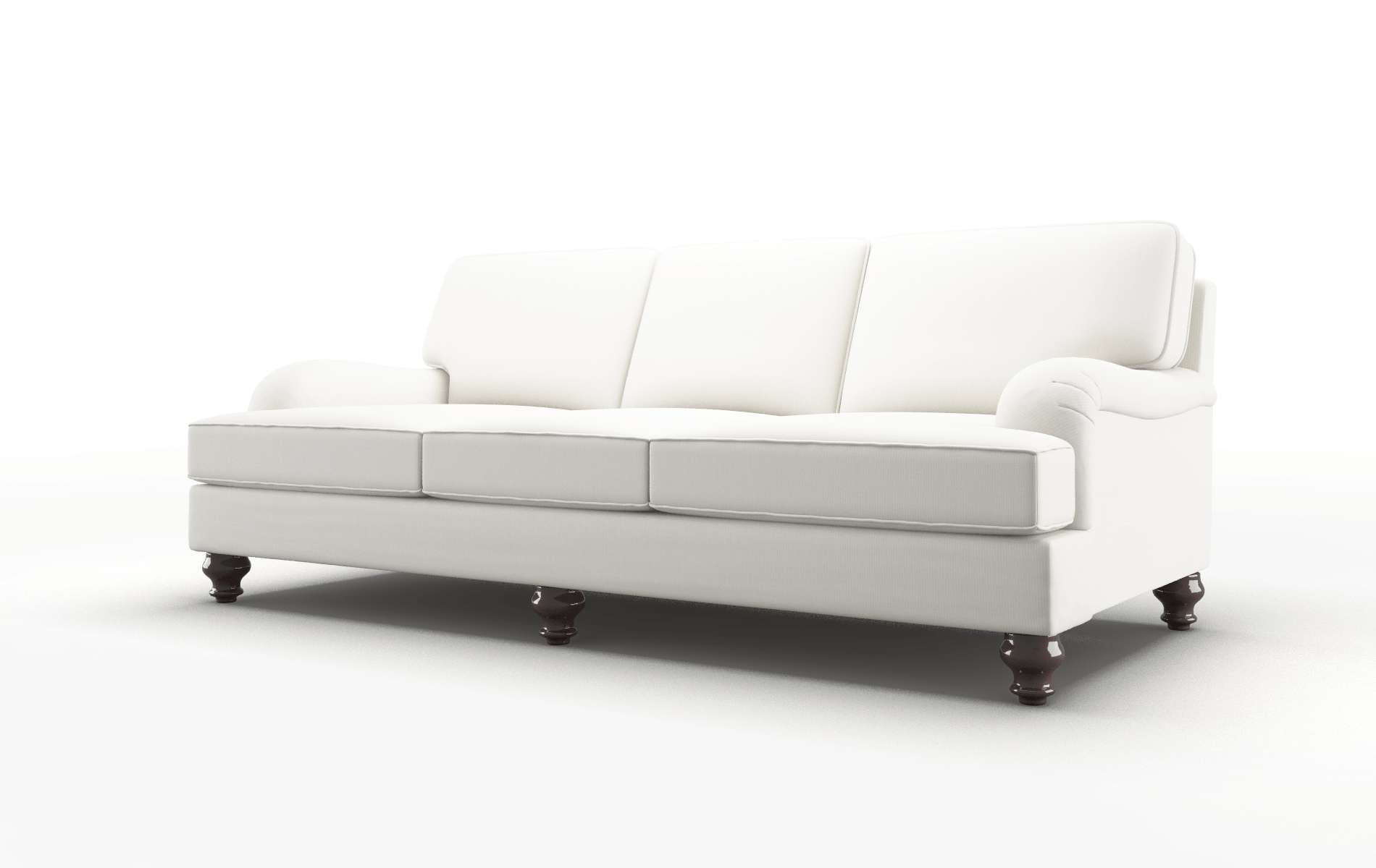 Hamilton Keylargo Oatmeal Sofa espresso legs 4