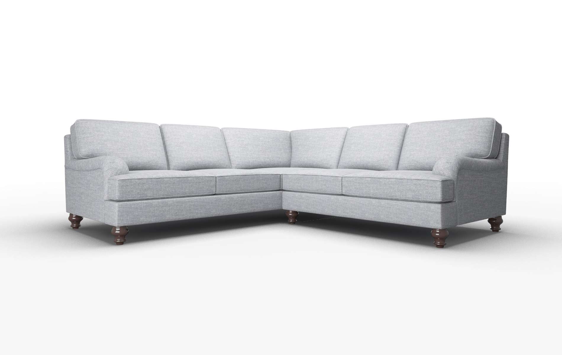 Hamilton Lana ash Sectional Espresso Legs  1