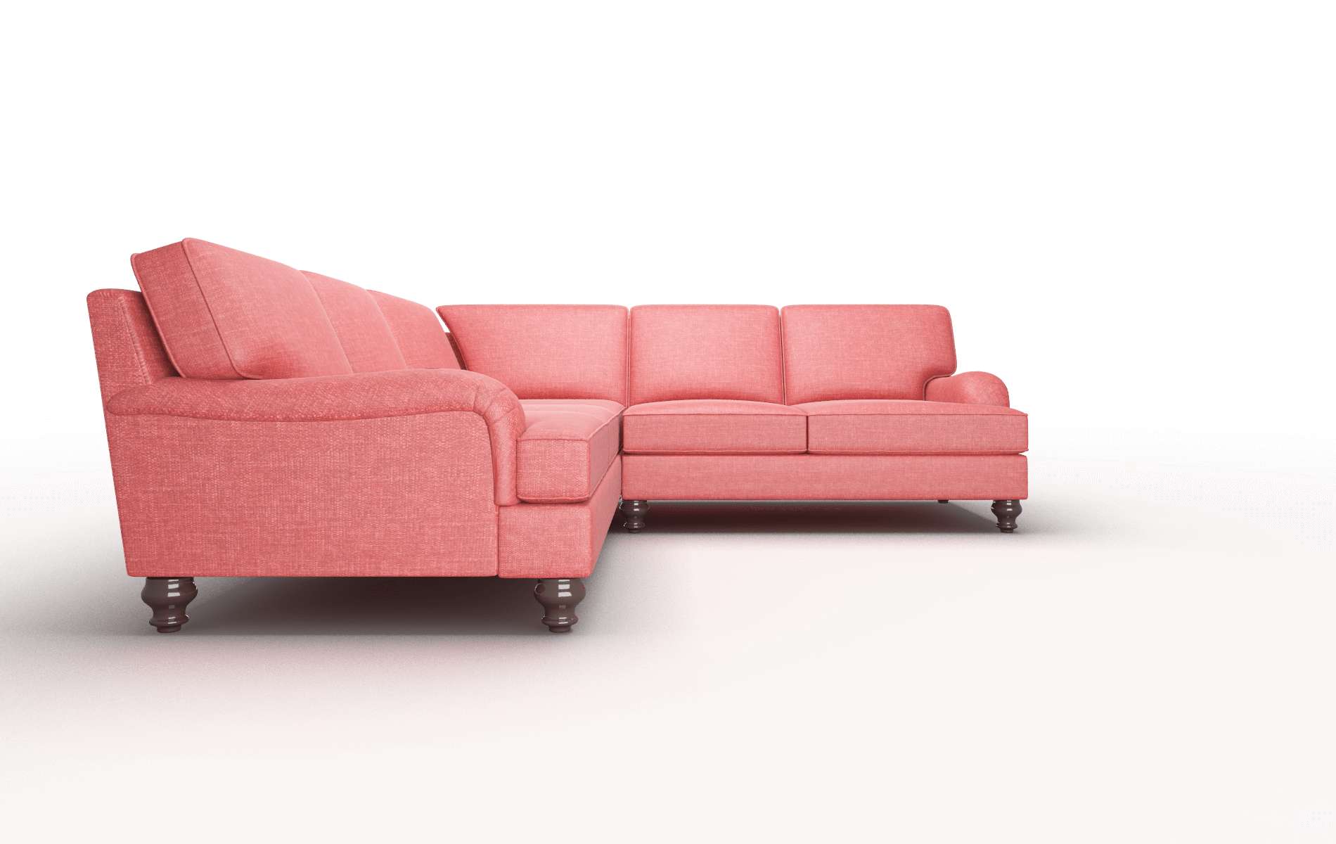 Hamilton Leslie Poppy Sectional espresso legs 2