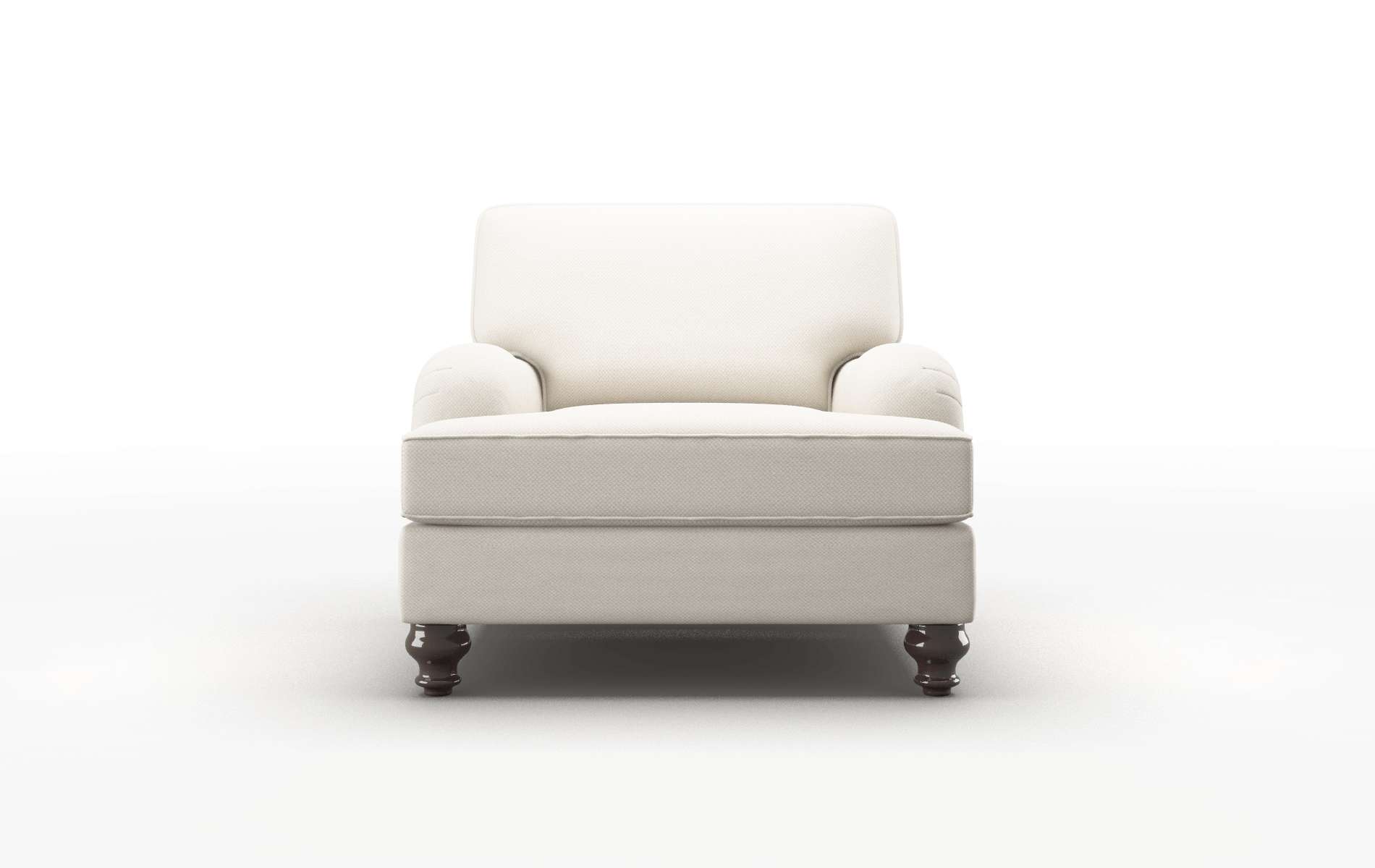Hamilton Malibu Linen Chair espresso legs 1