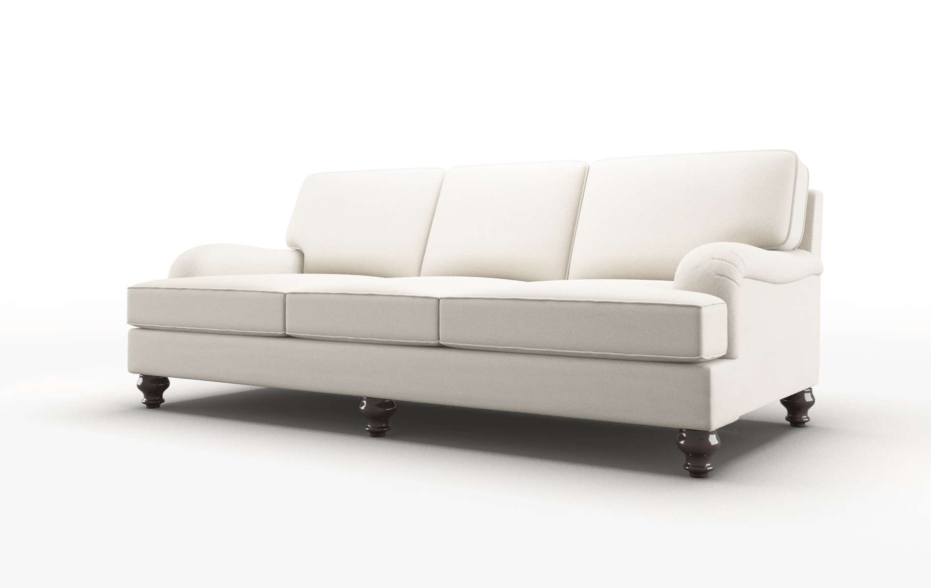 Hamilton Malibu Linen Sofa espresso legs 4