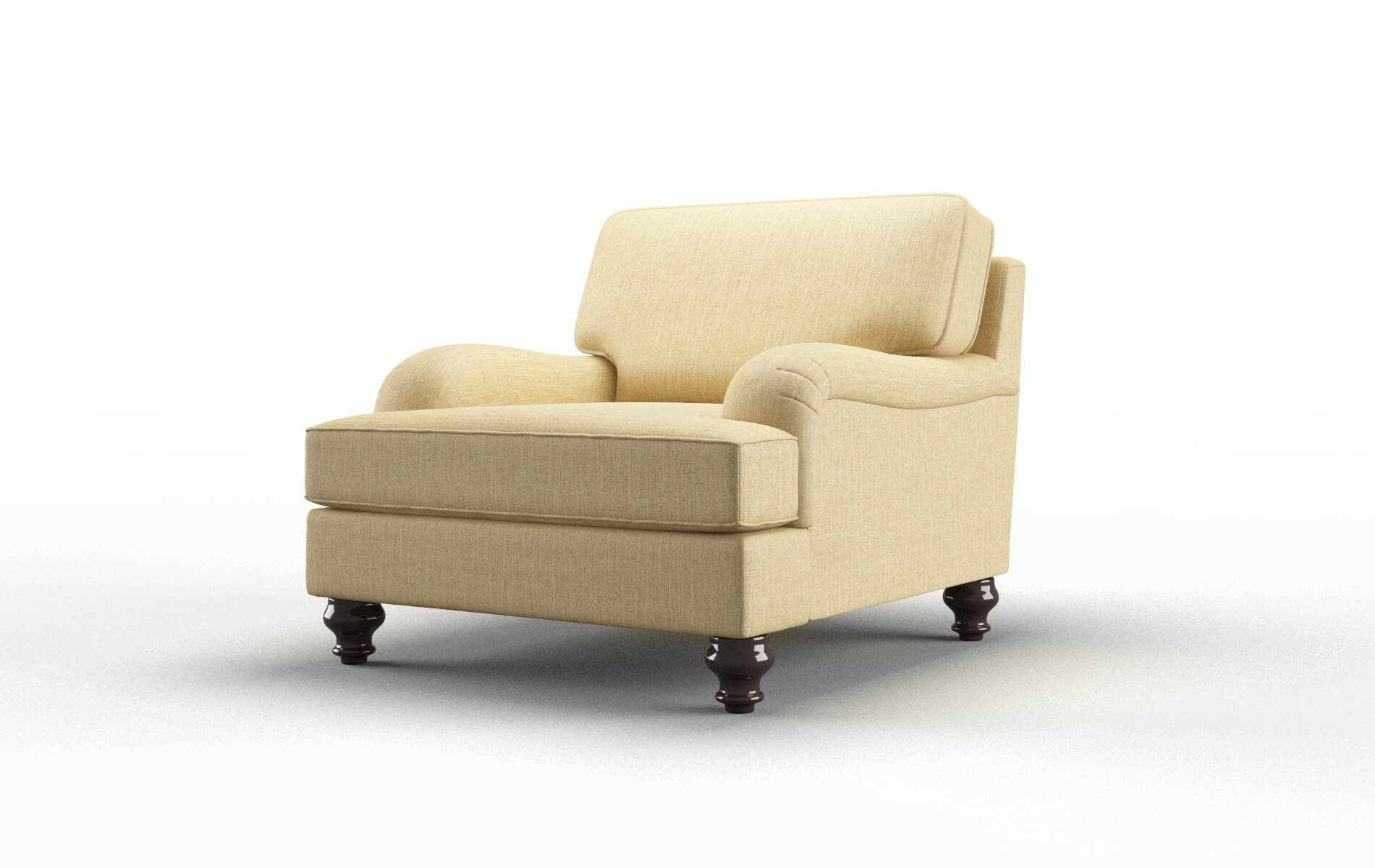 Hamilton Malibu Maize Chair espresso legs 4