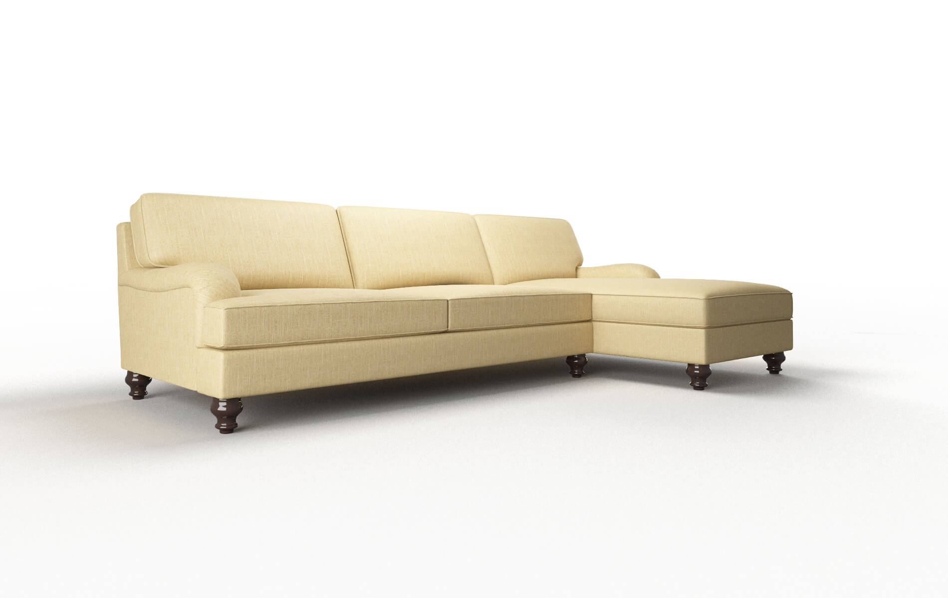 Hamilton Malibu Maize Panel espresso legs 2