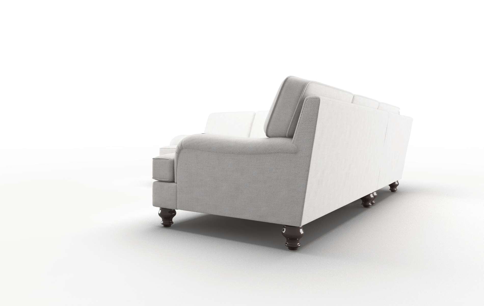 Hamilton Malibu Sand Sectional espresso legs 4