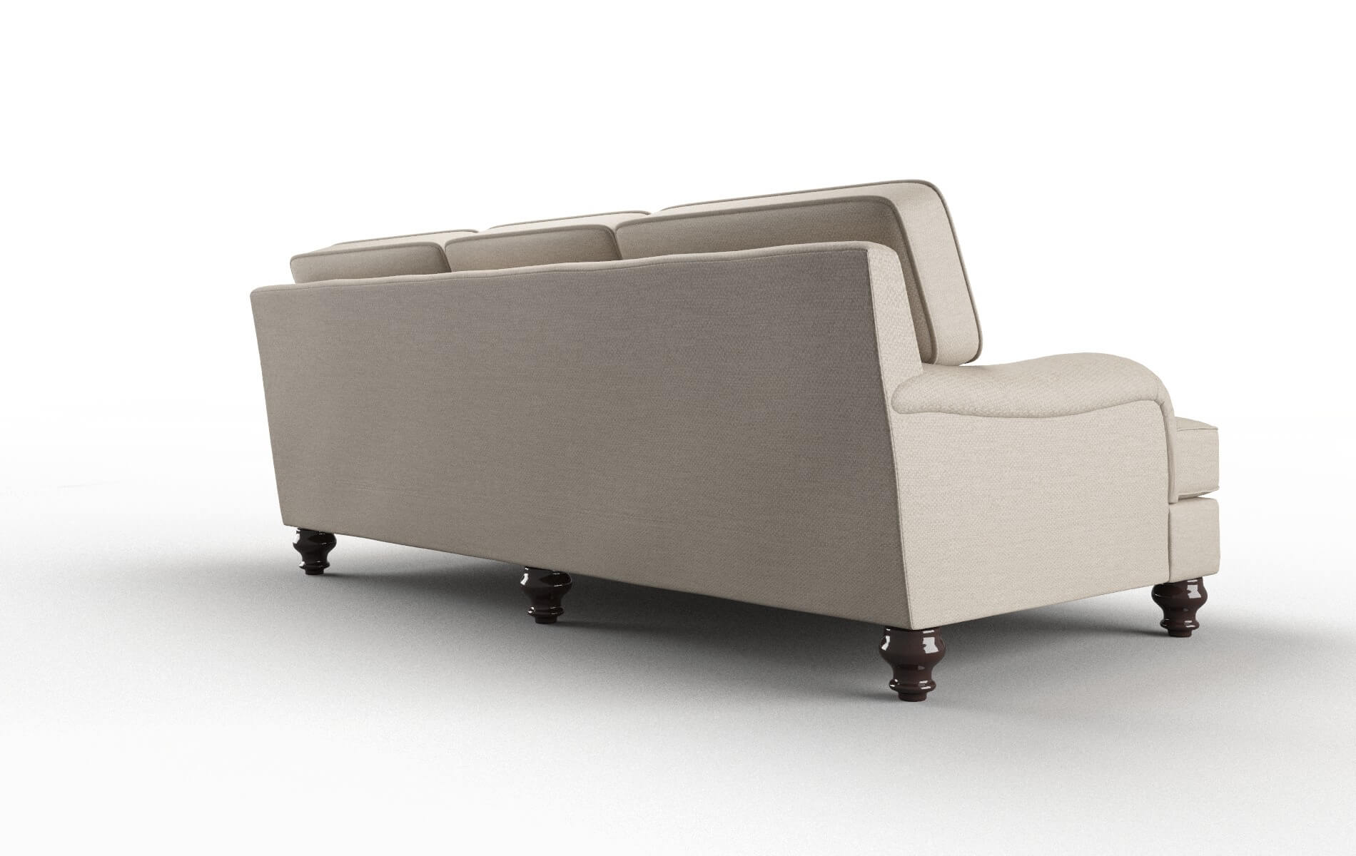 Hamilton Naples Almond Sofa espresso legs 5