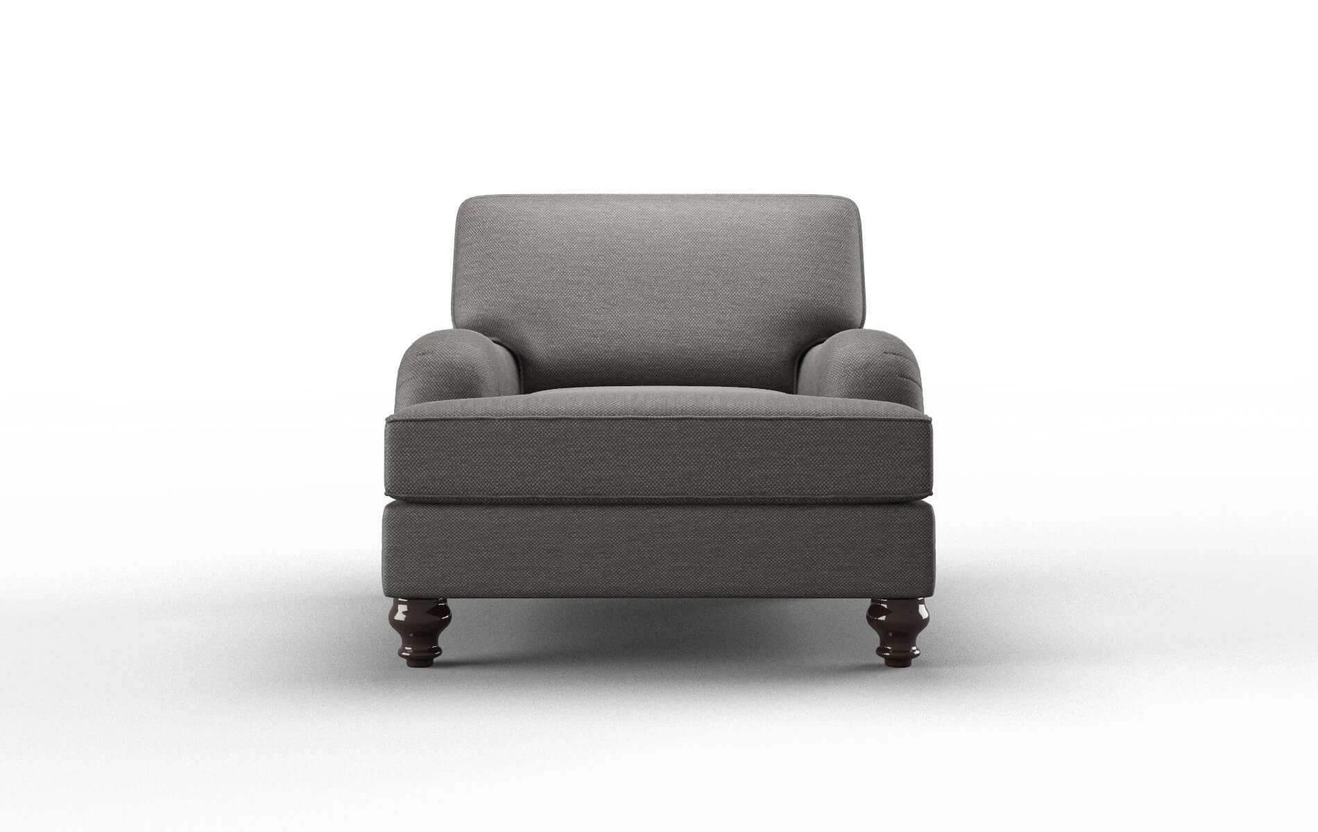 Hamilton Oscar Charcoal Chair espresso legs 1