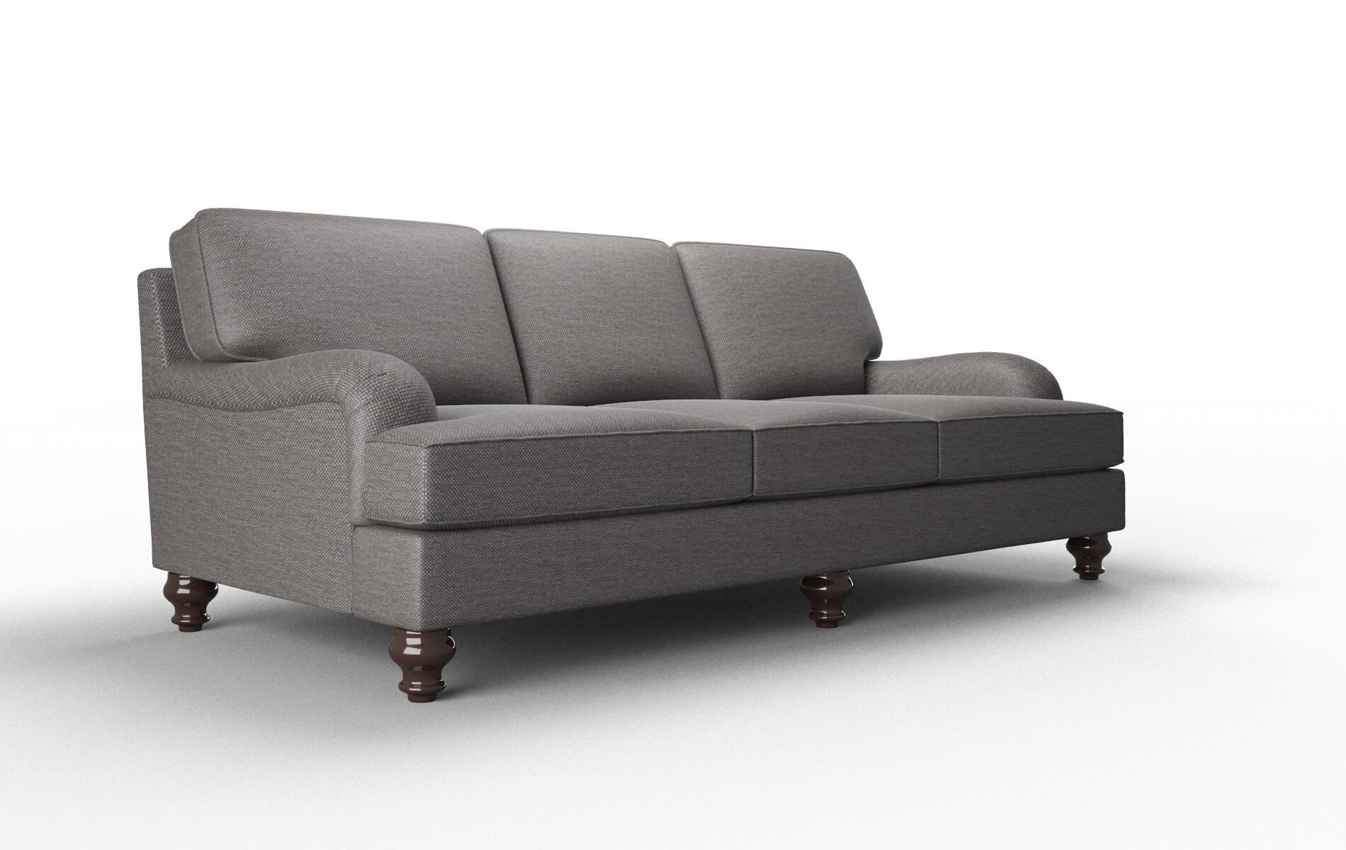 Hamilton Oscar Charcoal Sofa espresso legs 2