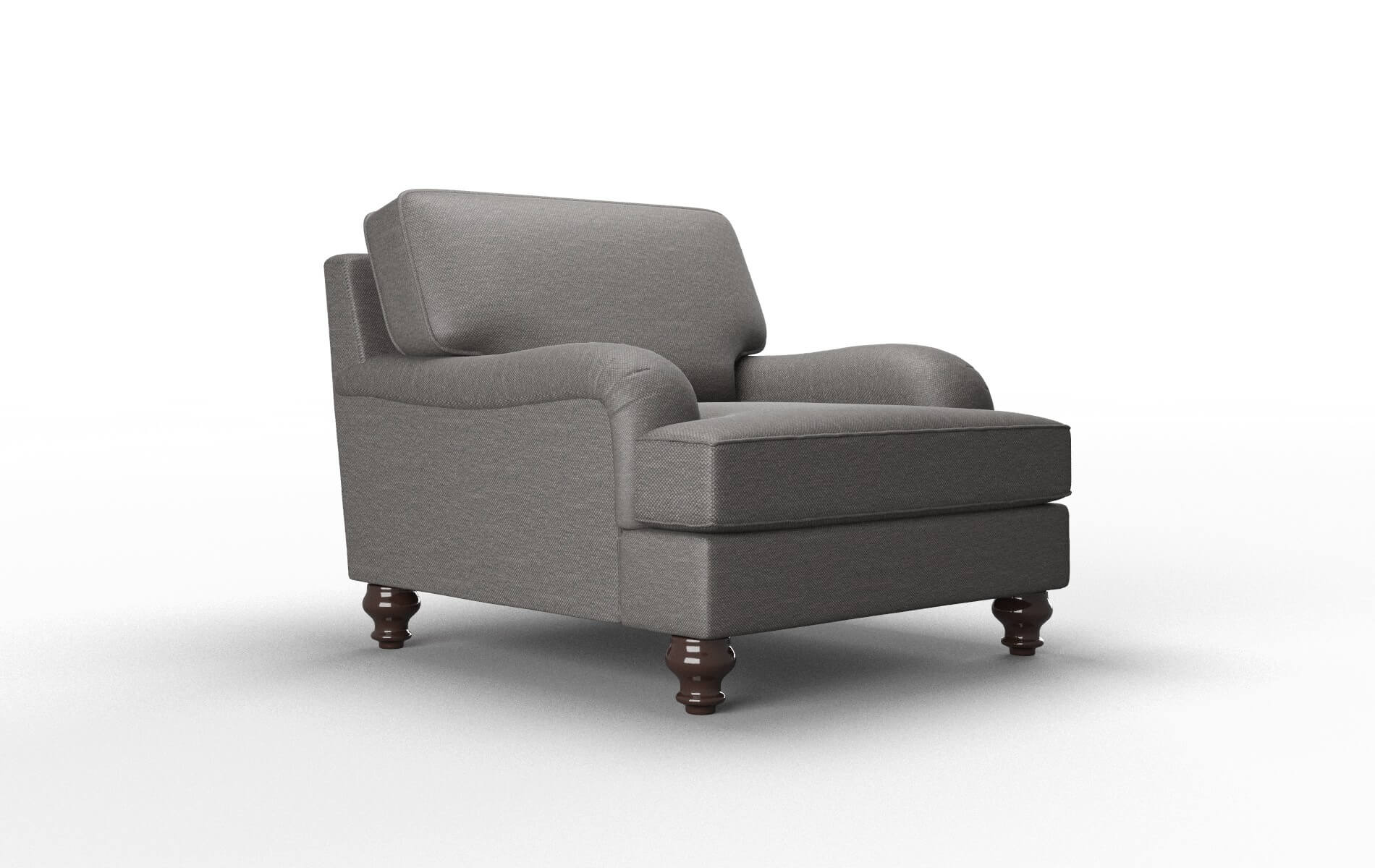 Hamilton Oscar Grey Chair espresso legs 2