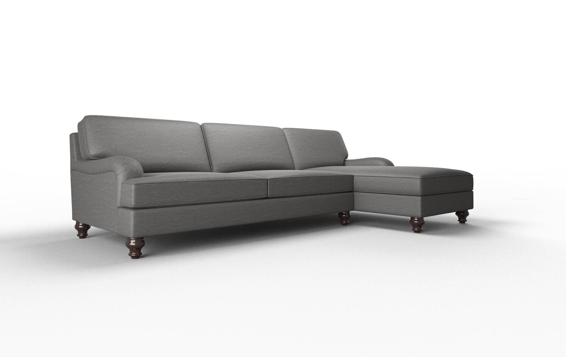 Hamilton Oscar Grey Panel espresso legs 2