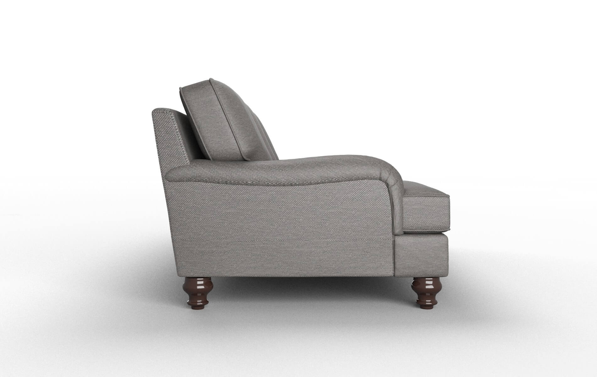 Hamilton Oscar Grey Sofa espresso legs 3