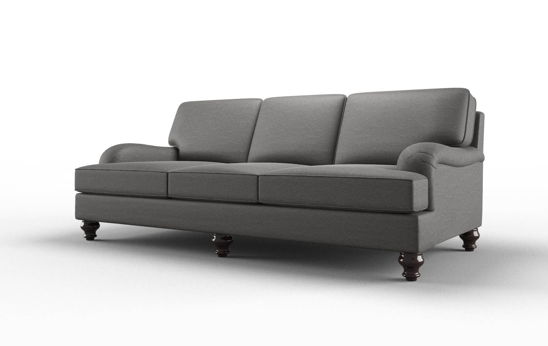 Hamilton Oscar Grey Sofa espresso legs 4