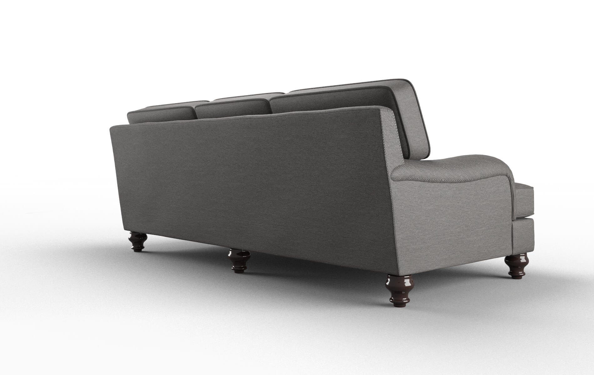 Hamilton Oscar Grey Sofa espresso legs 5