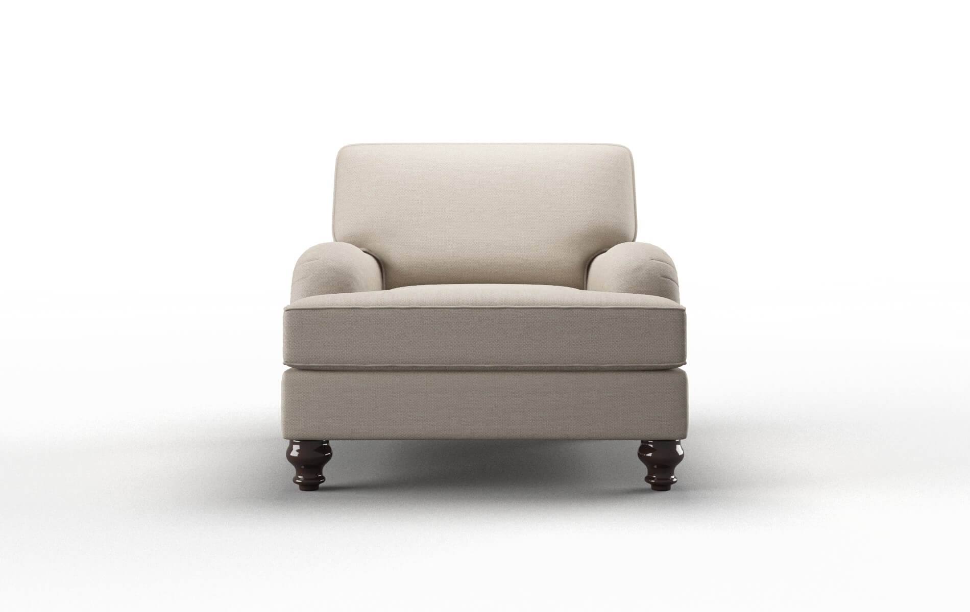 Hamilton Oscar linen Chair Espresso Legs  1