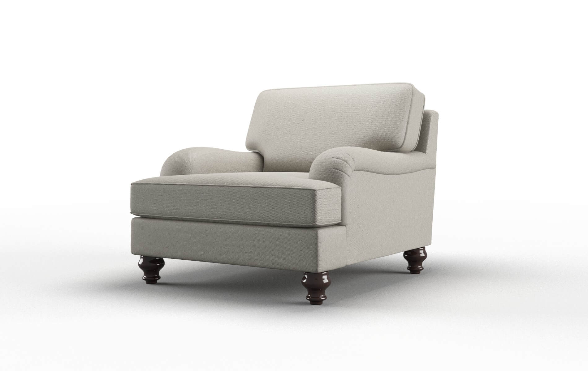 Hamilton Oscar Silver Chair espresso legs 4