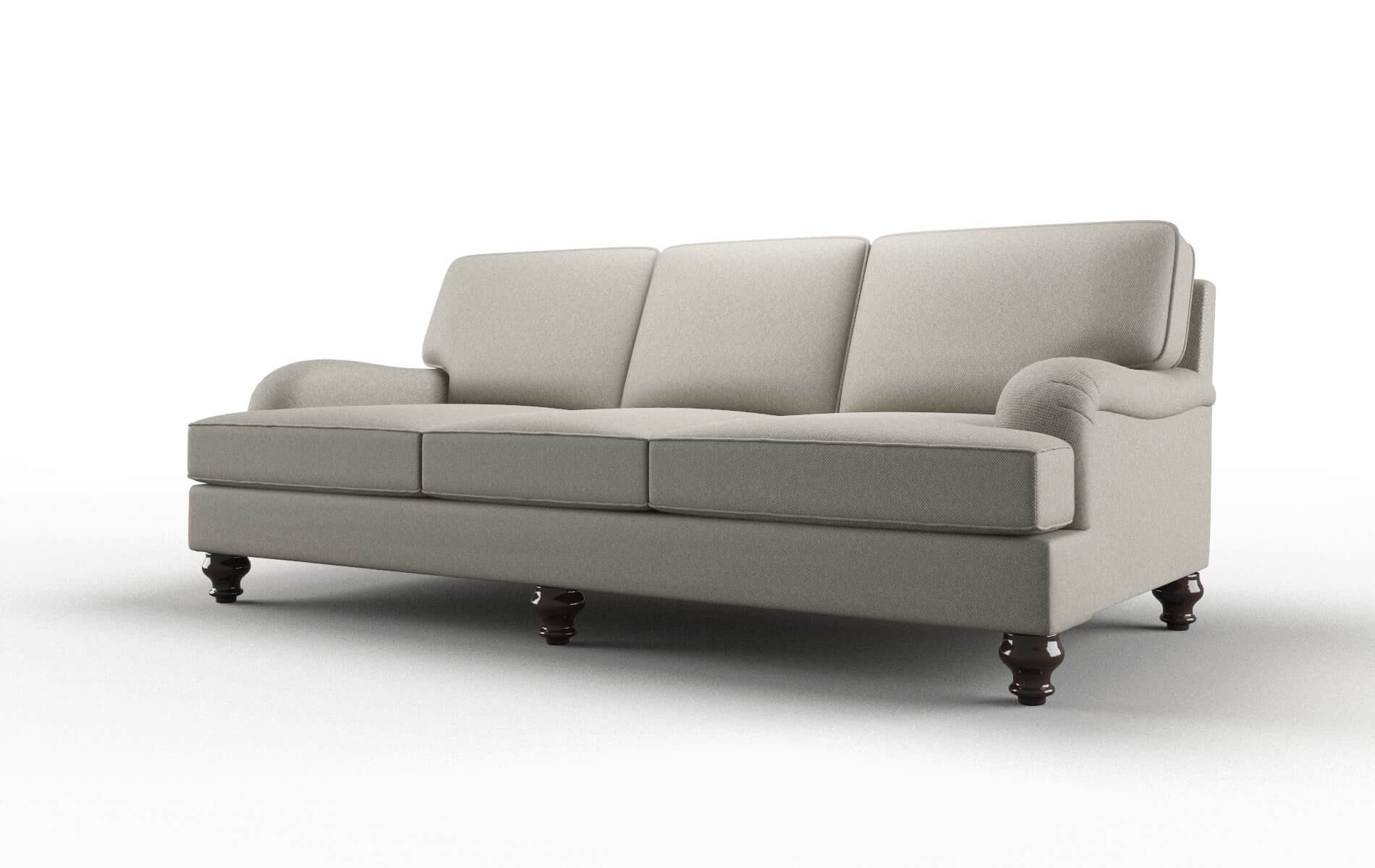 Hamilton Oscar Silver Sofa espresso legs 4