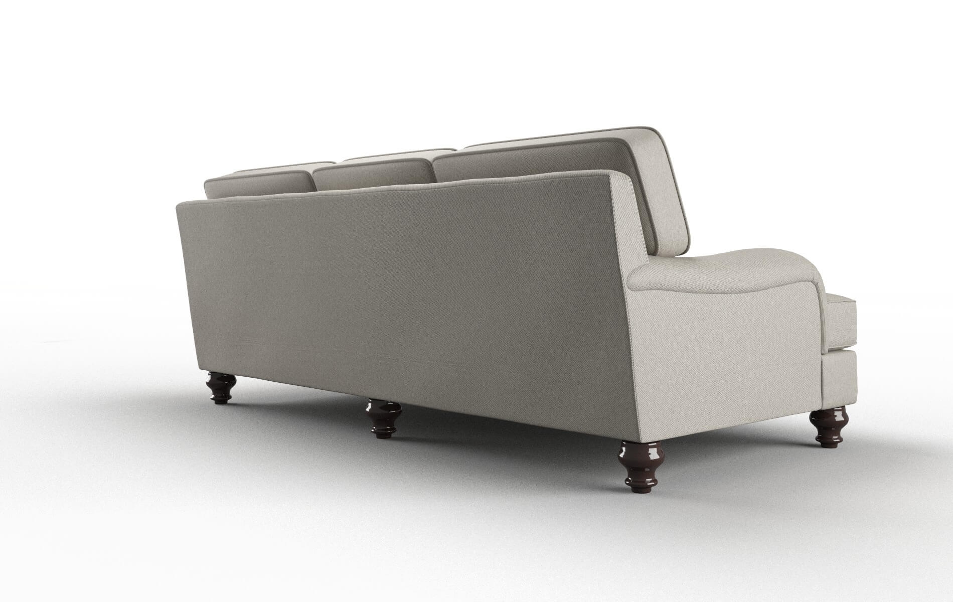 Hamilton Oscar Silver Sofa espresso legs 5