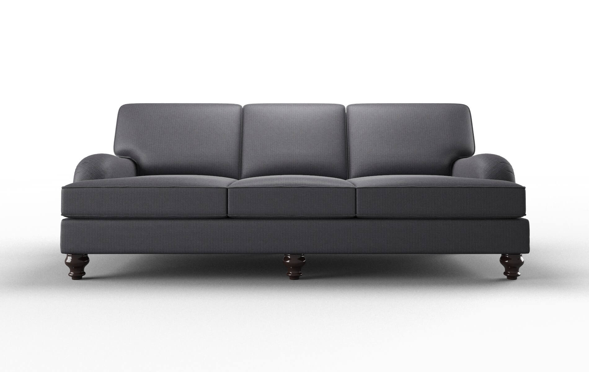 Hamilton Parker Charcoal Sofa espresso legs 1