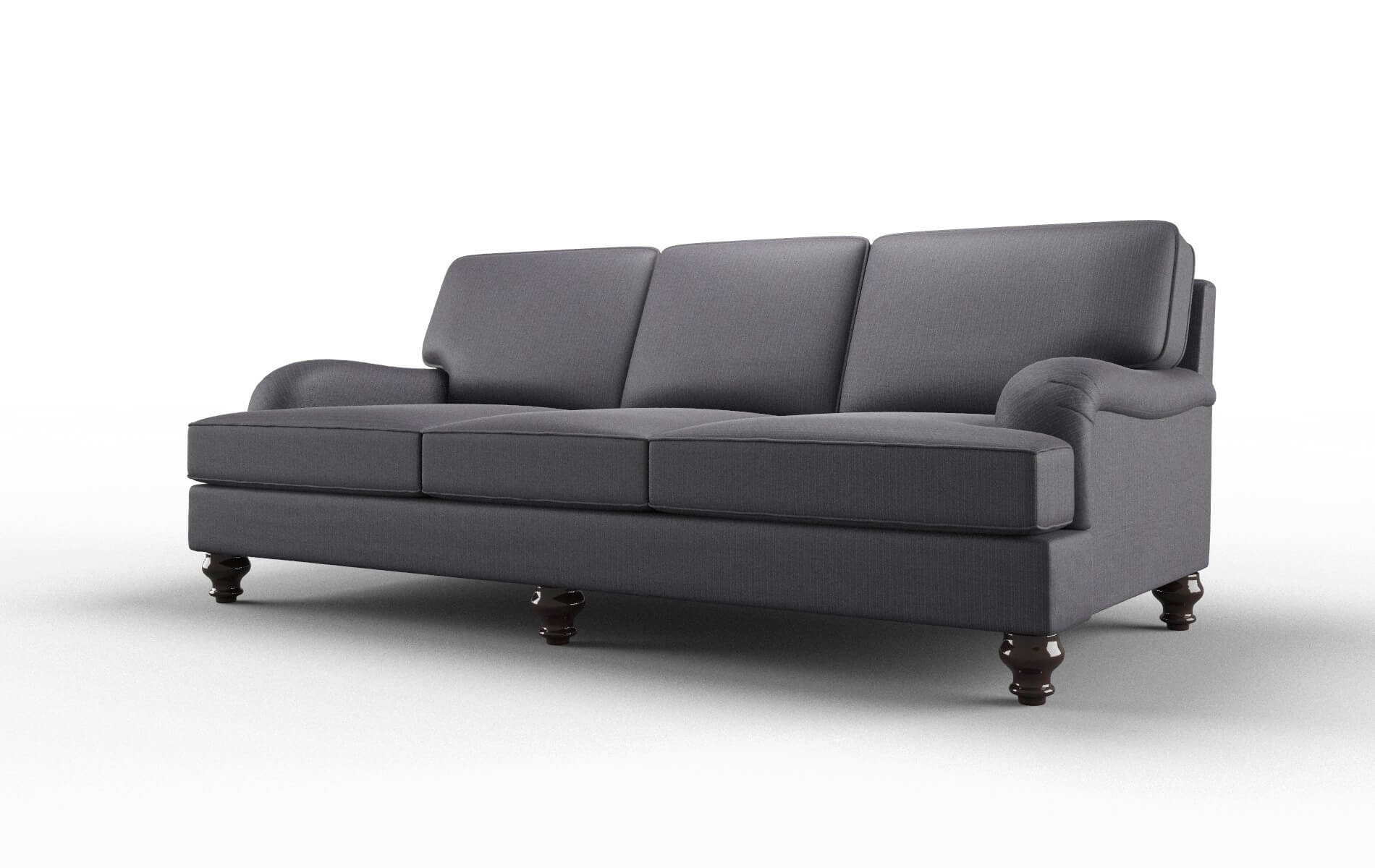 Hamilton Parker Charcoal Sofa espresso legs 4