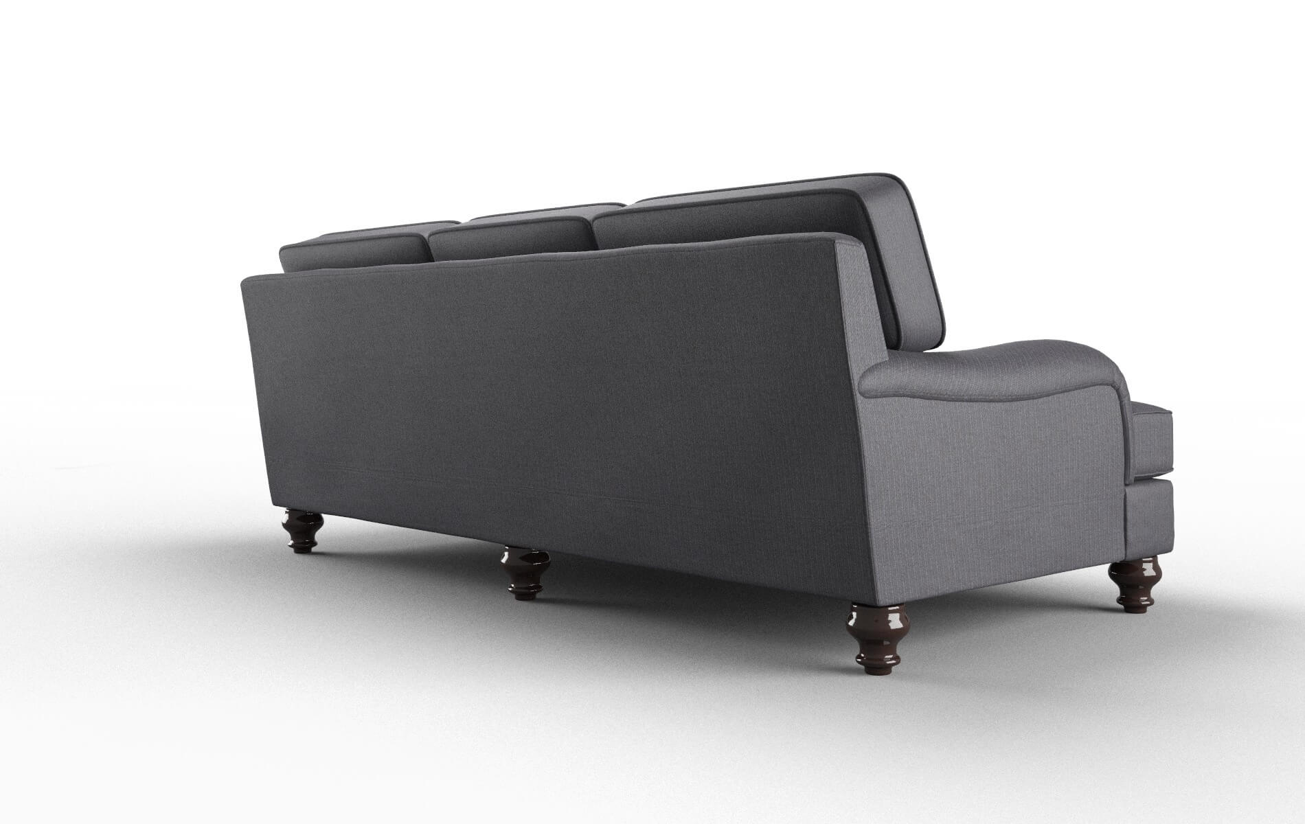 Hamilton Parker Charcoal Sofa espresso legs 5