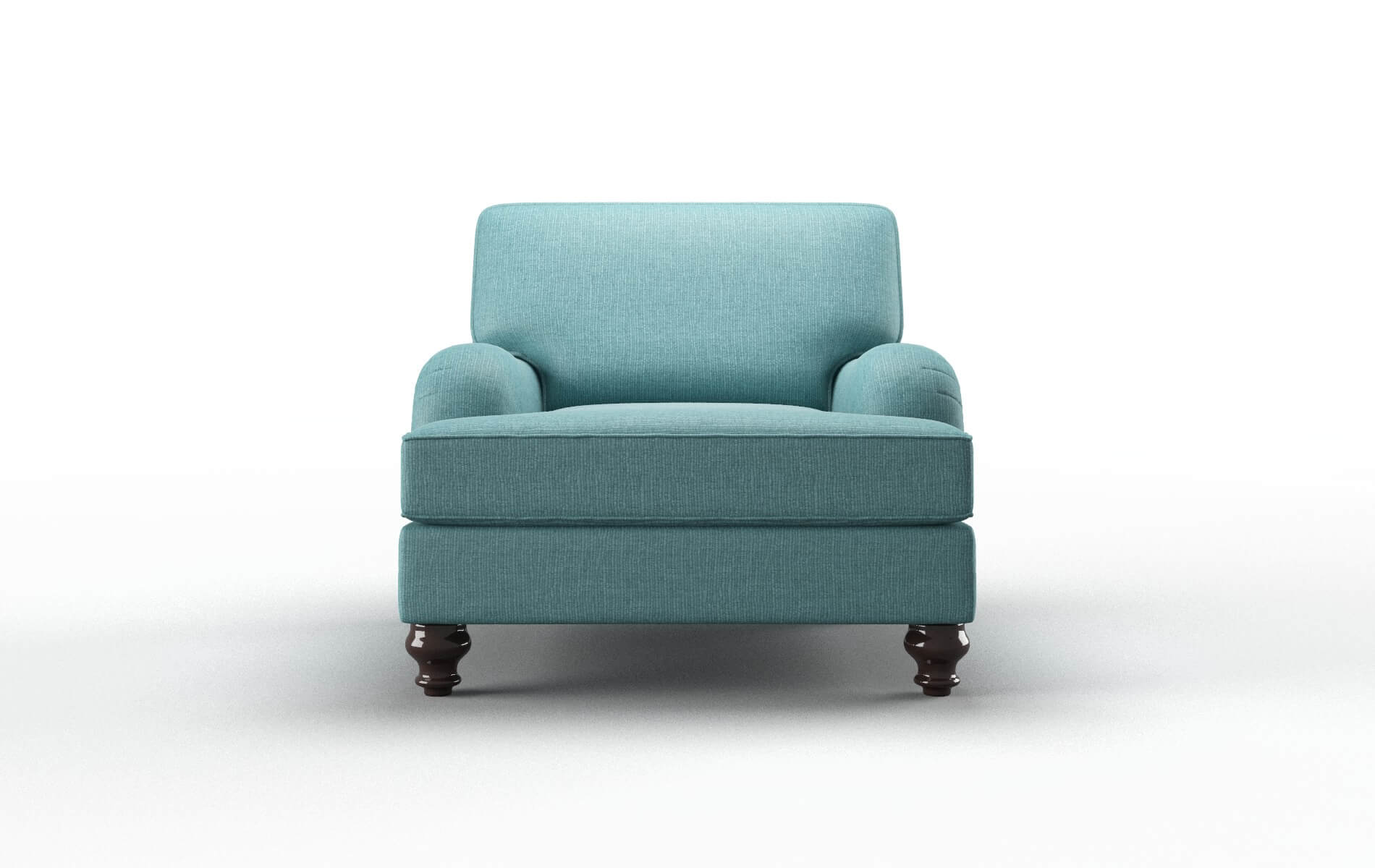 Hamilton Parker Turquoise Chair espresso legs 1