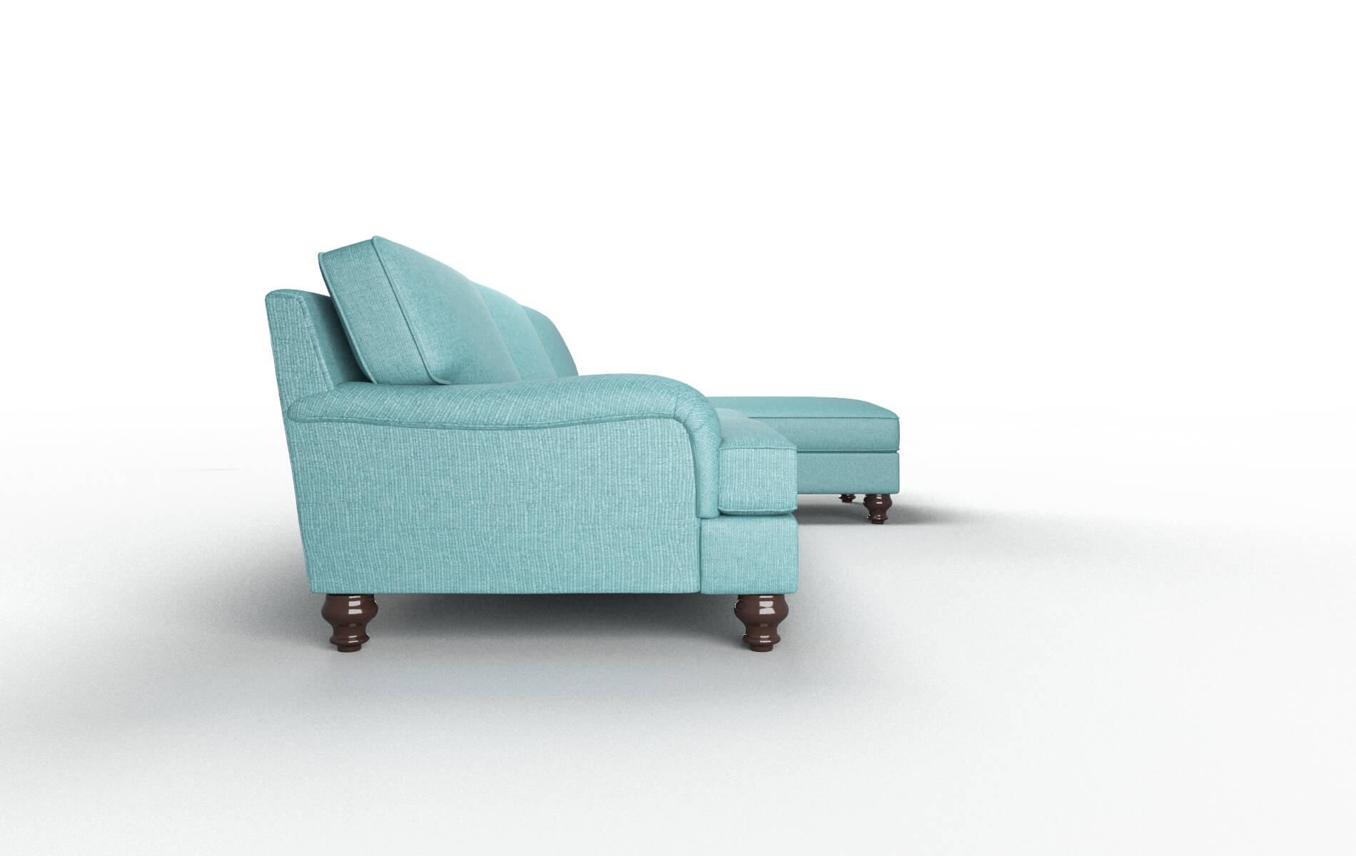 Hamilton Parker Turquoise Panel espresso legs 3
