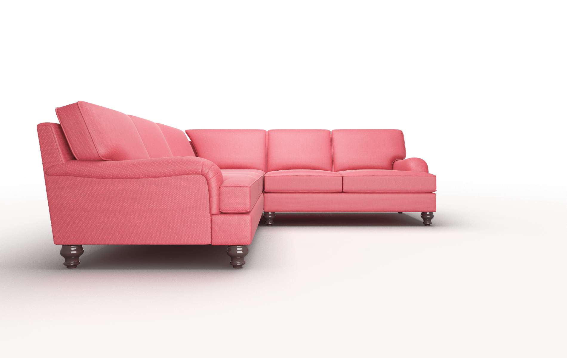 Hamilton Pauline Ruby Sectional espresso legs 2