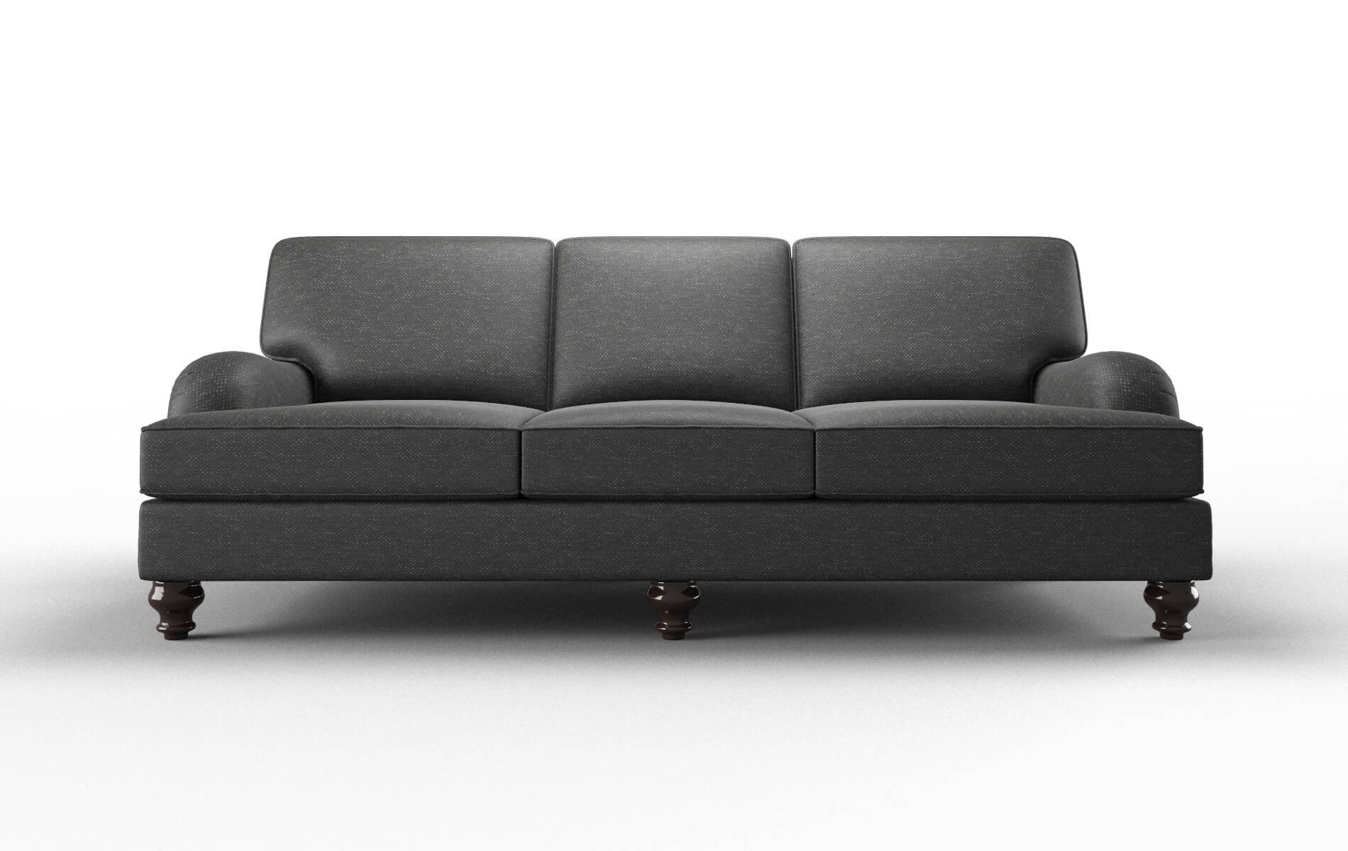 Hamilton Phoenix Charcoal Sofa espresso legs 1