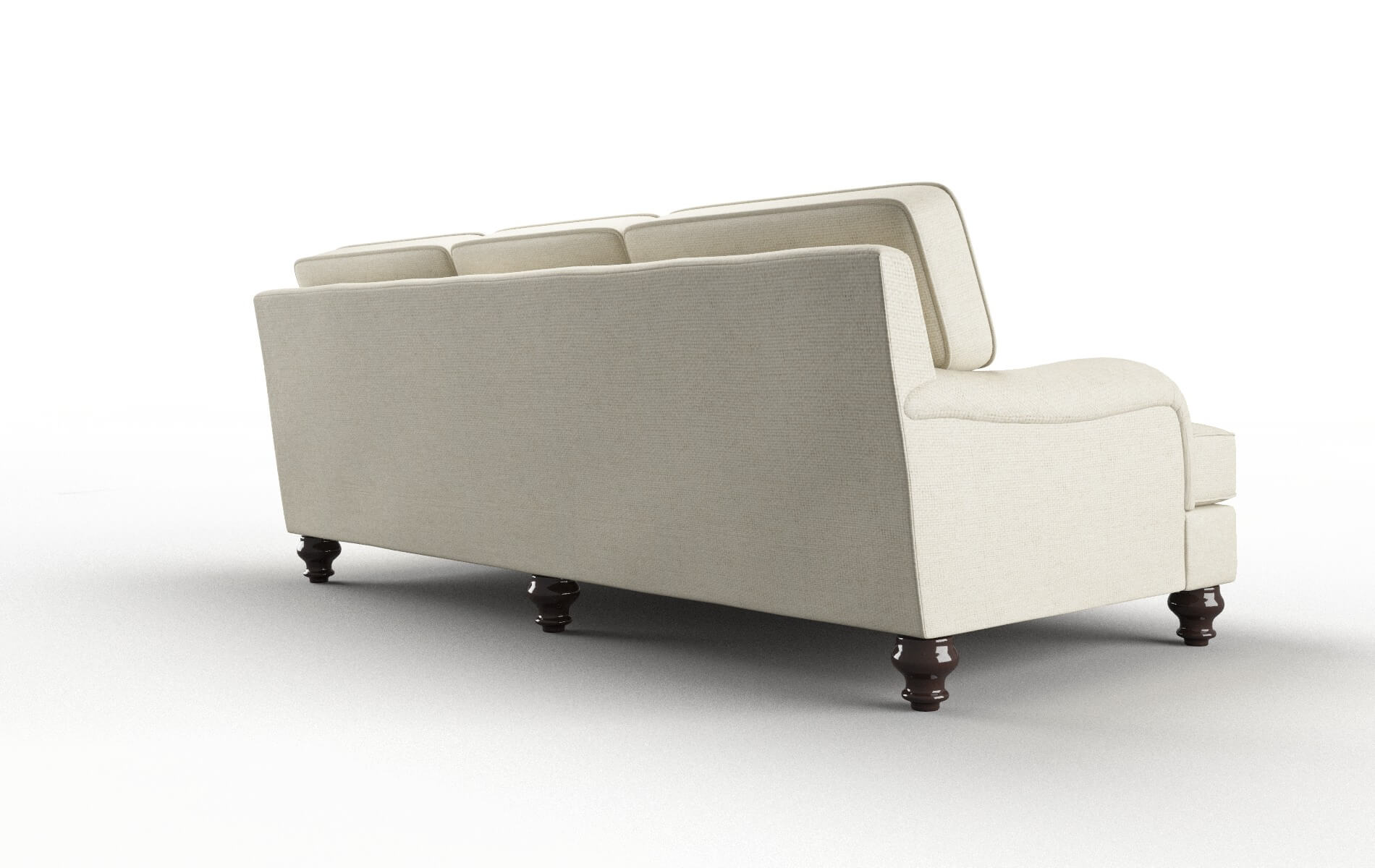 Hamilton Phoenix Ivory Sofa espresso legs 5