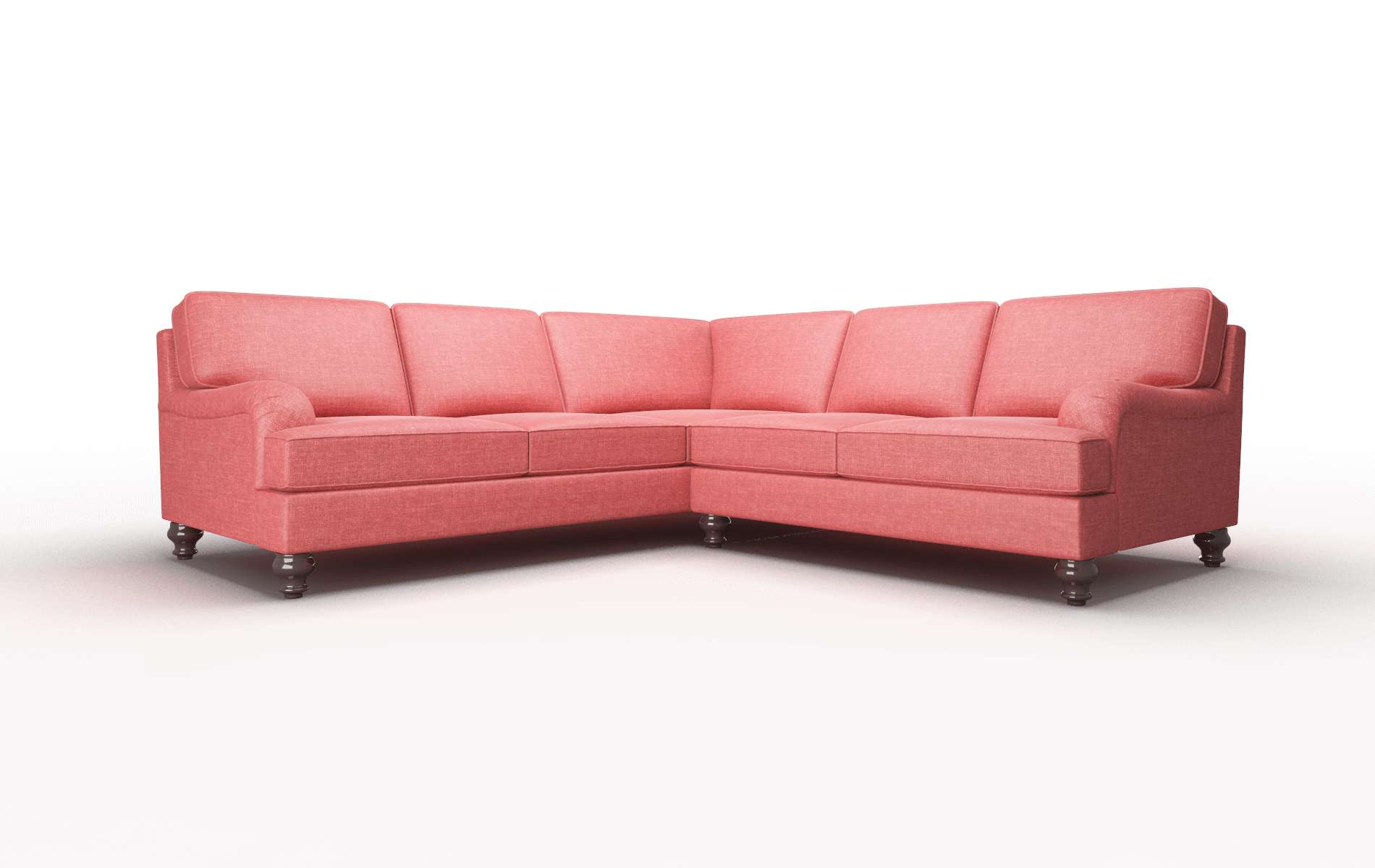 Hamilton Portland Berry Sectional espresso legs 1