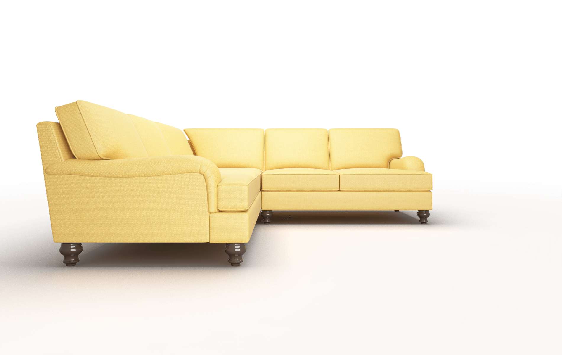 Hamilton Portland Dijon Sectional espresso legs 2