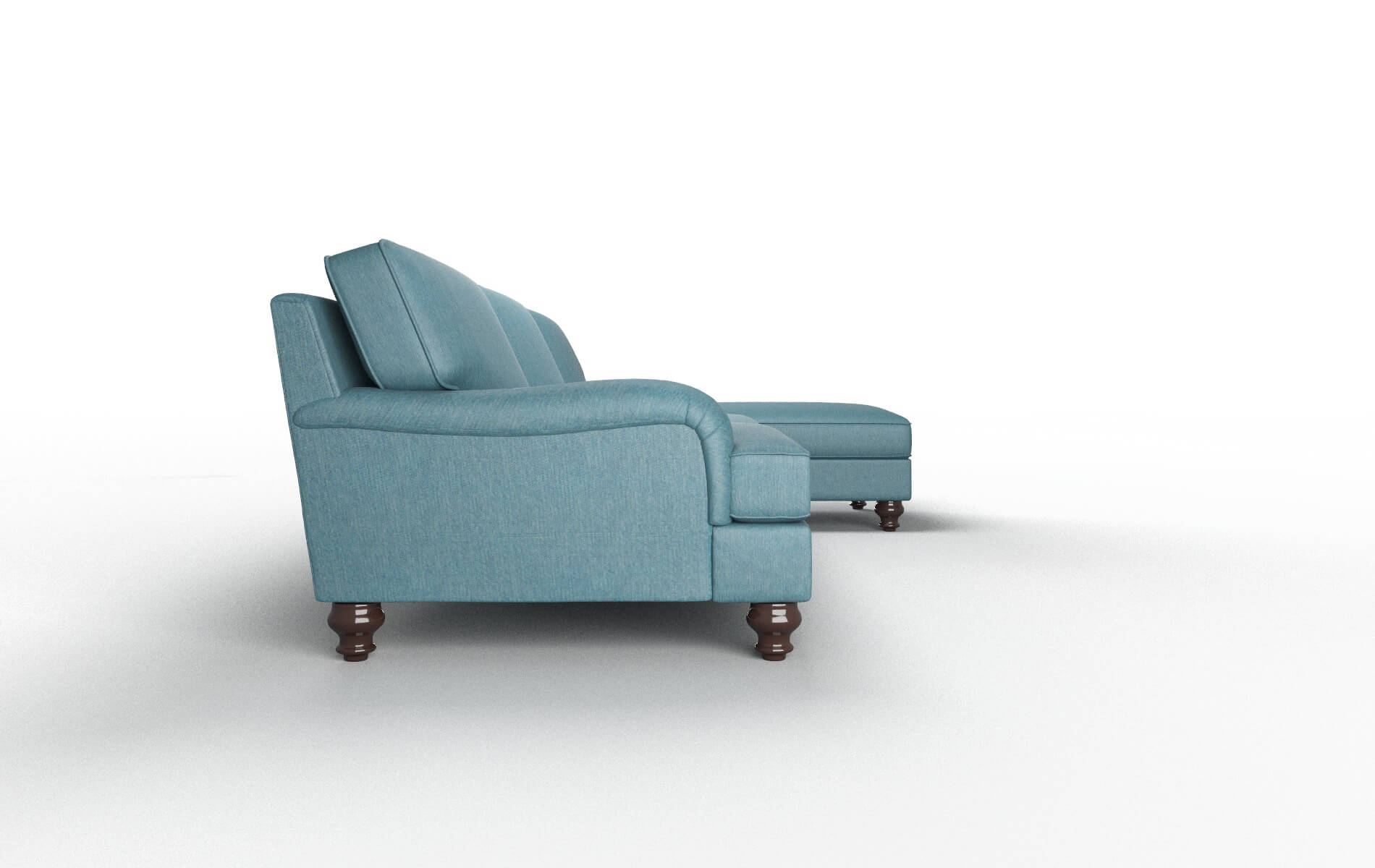 Hamilton Portland Prussian Panel espresso legs 3