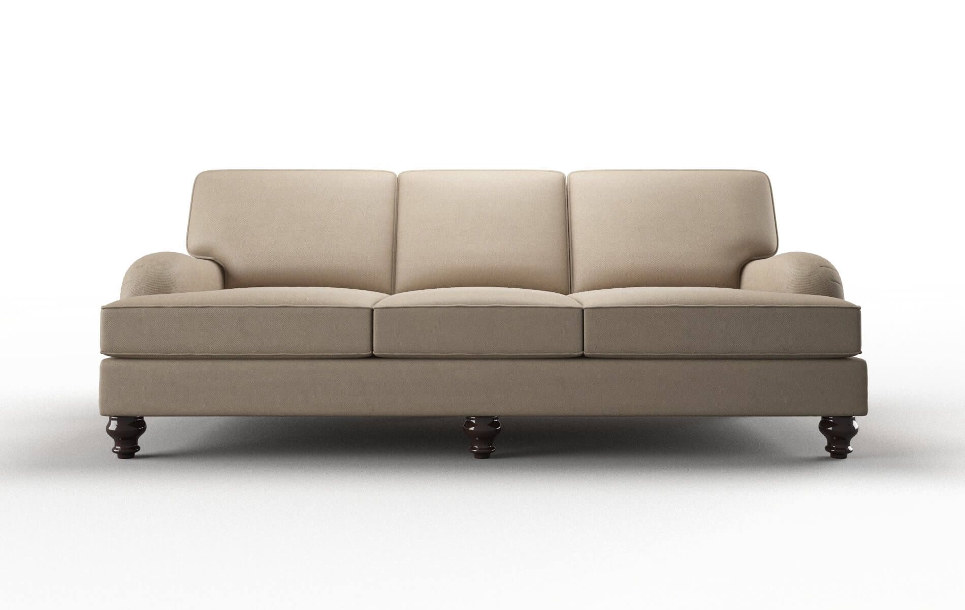 Hamilton Rocket cappuccino Sofa Espresso Legs  1