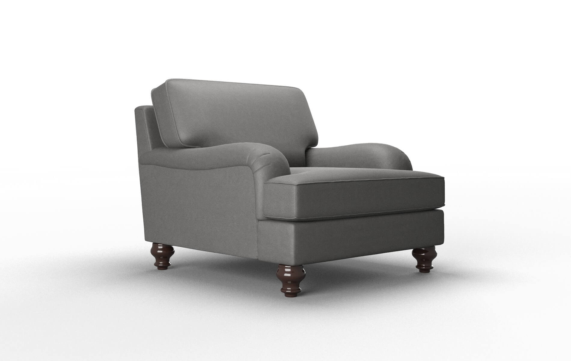 Hamilton Rocket Charcoal Chair espresso legs 2