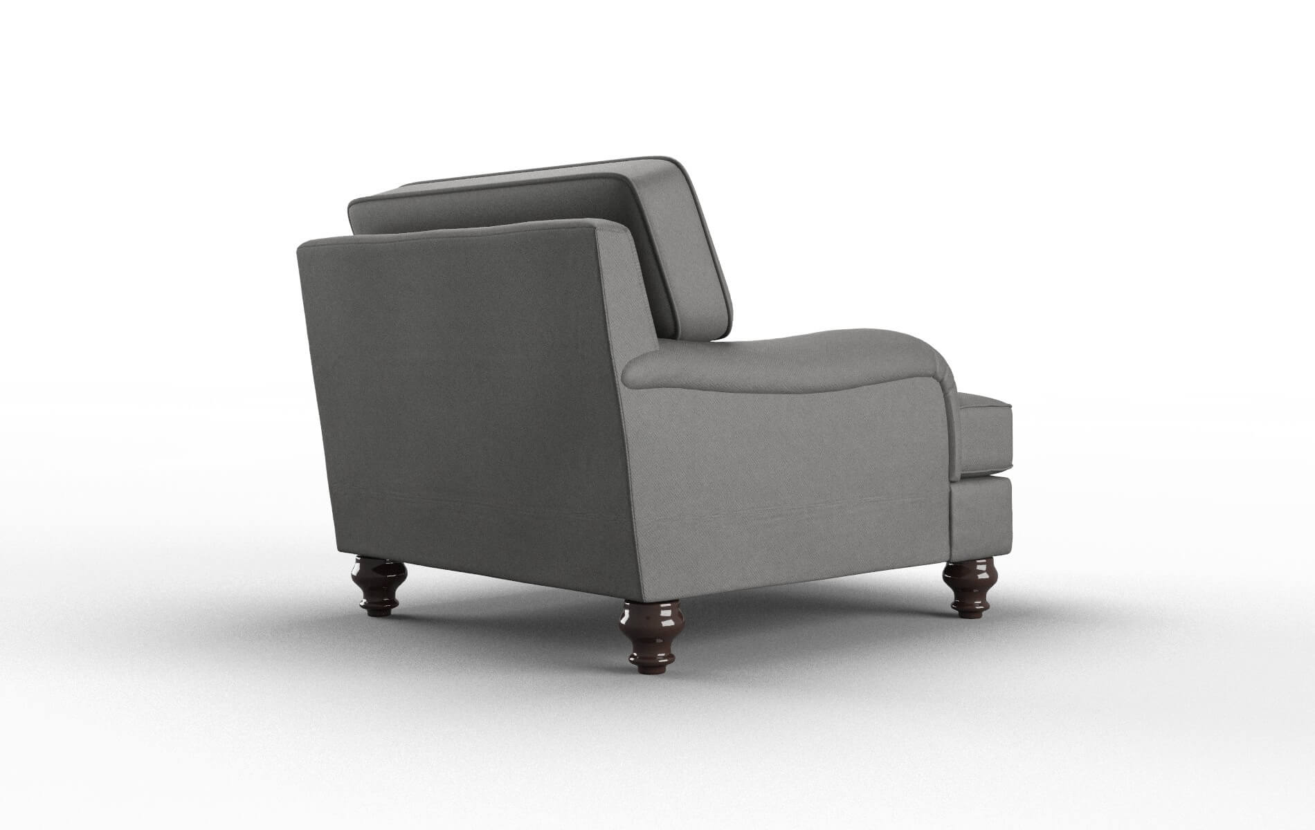 Hamilton Rocket Charcoal Chair espresso legs 5