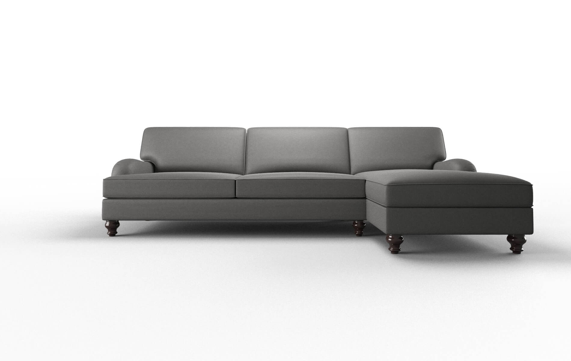 Hamilton Rocket charcoal Panel Espresso Legs  1