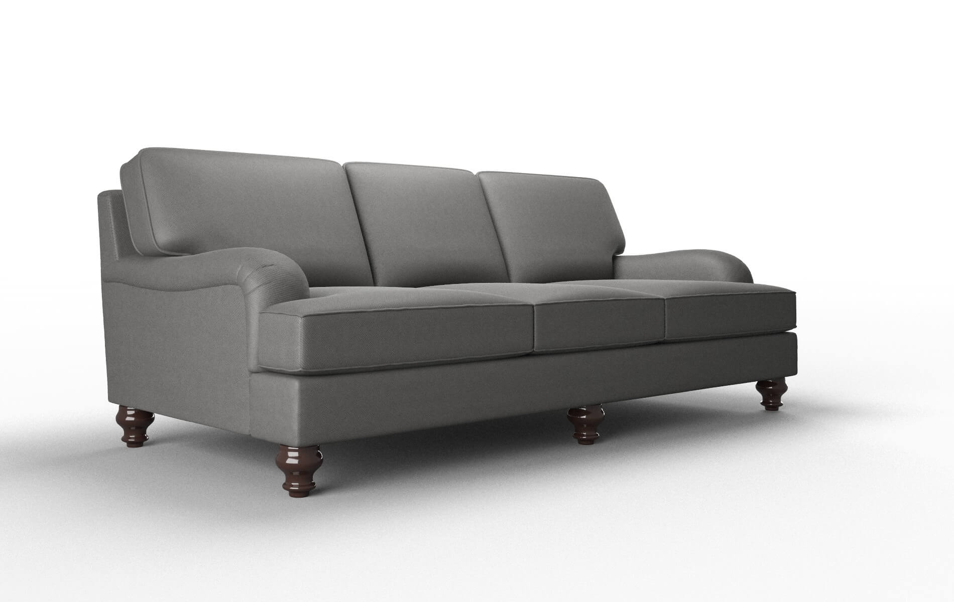 Hamilton Rocket Charcoal Sofa espresso legs 2