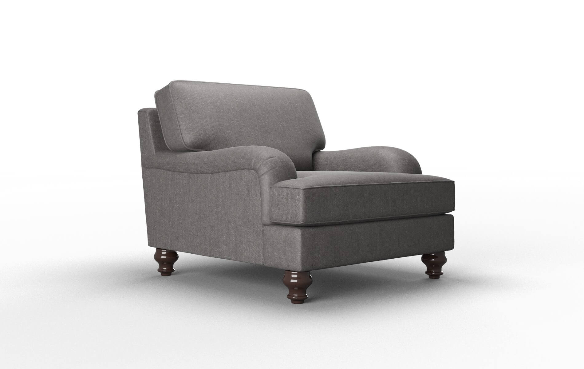 Hamilton Sasha Grey Chair espresso legs 2